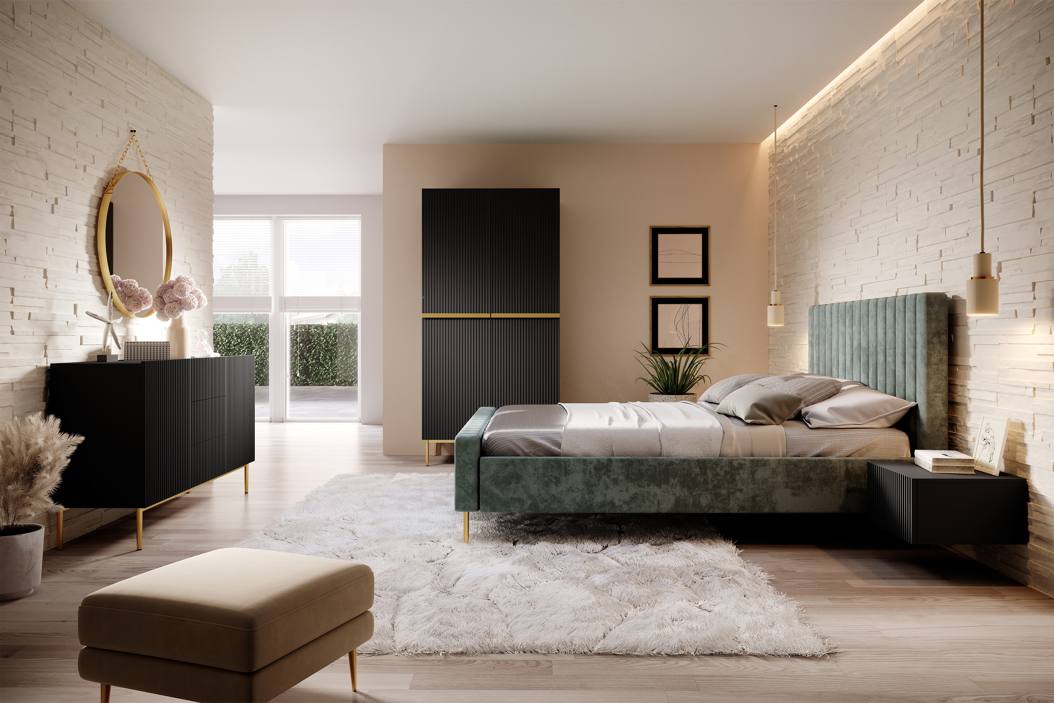 Riidekapp Melfelu 136 (Must)