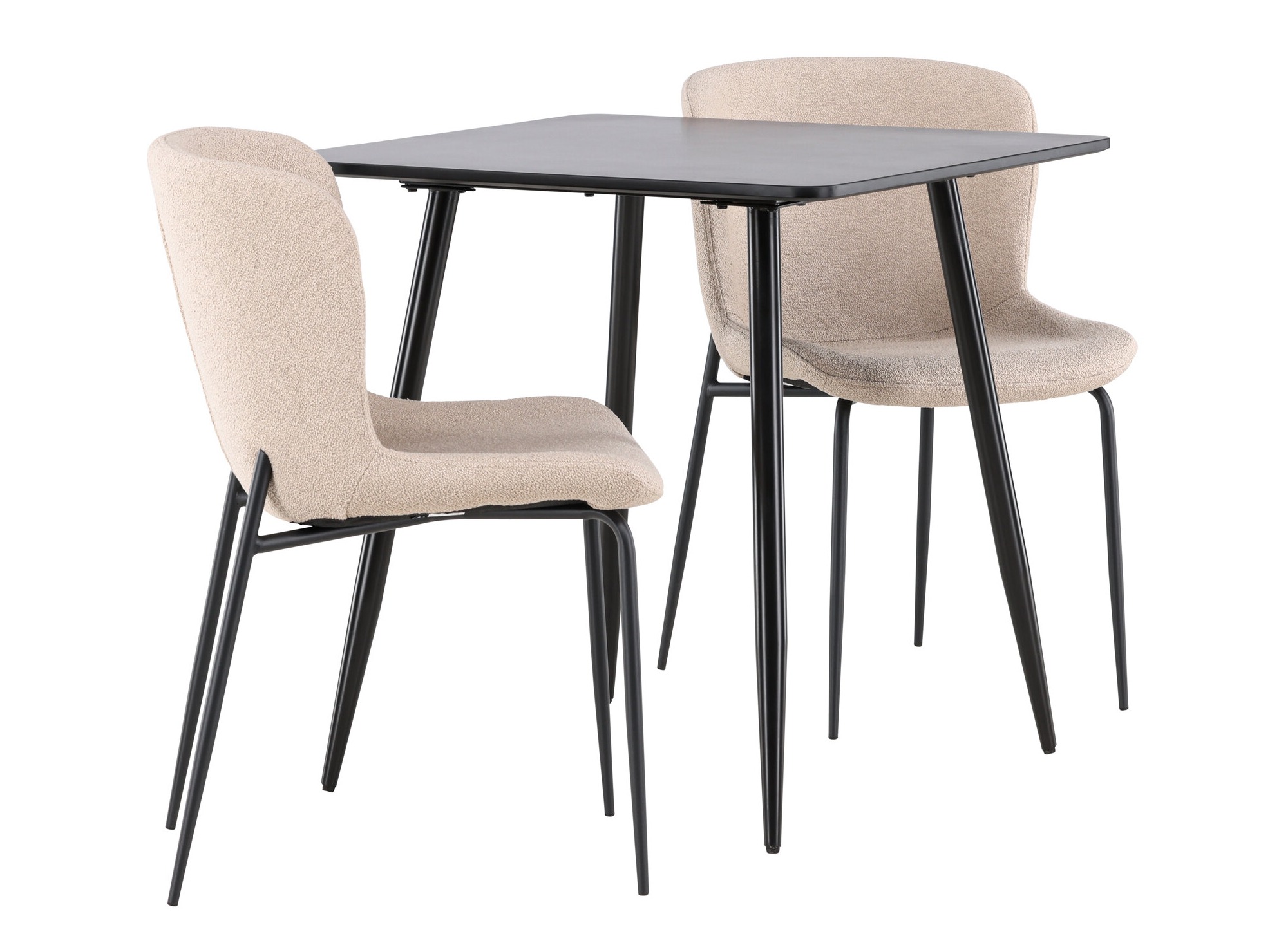 Söögitoakomplekt Dallas 4910 (Must + Beež)