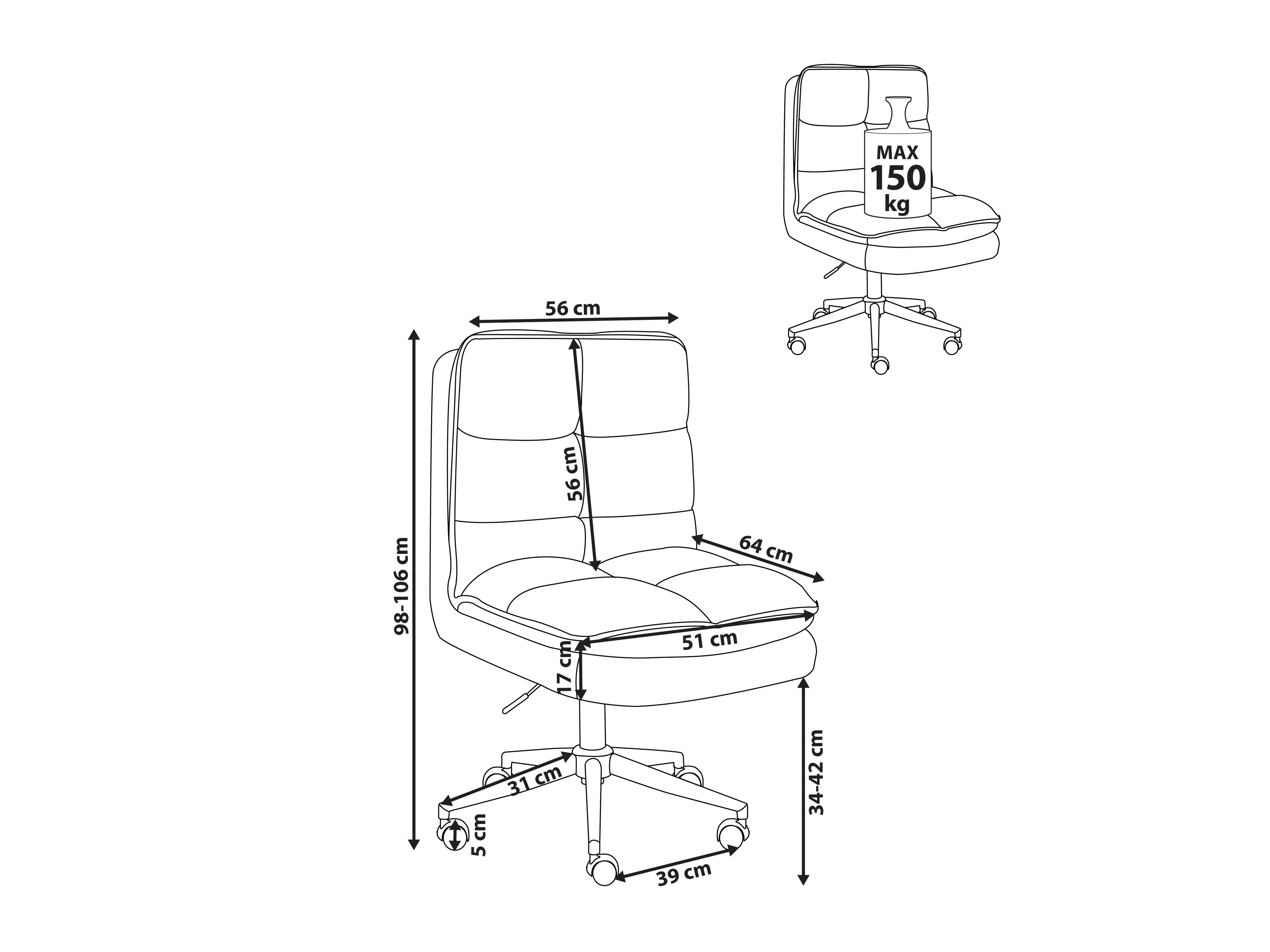 Kontoritool Berwyn 2761 (Coral)