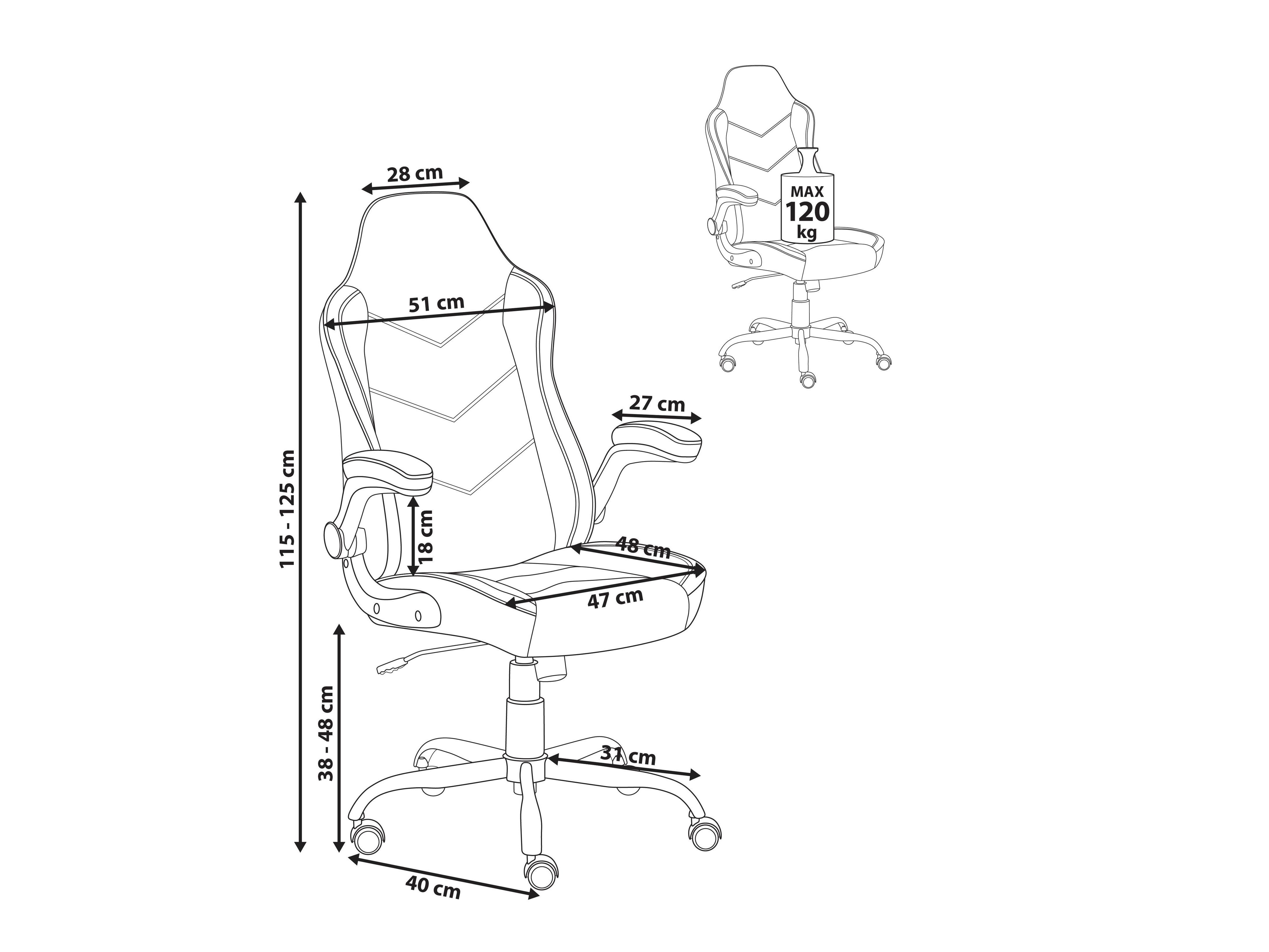 Kontoritool Berwyn 2766 (Must)