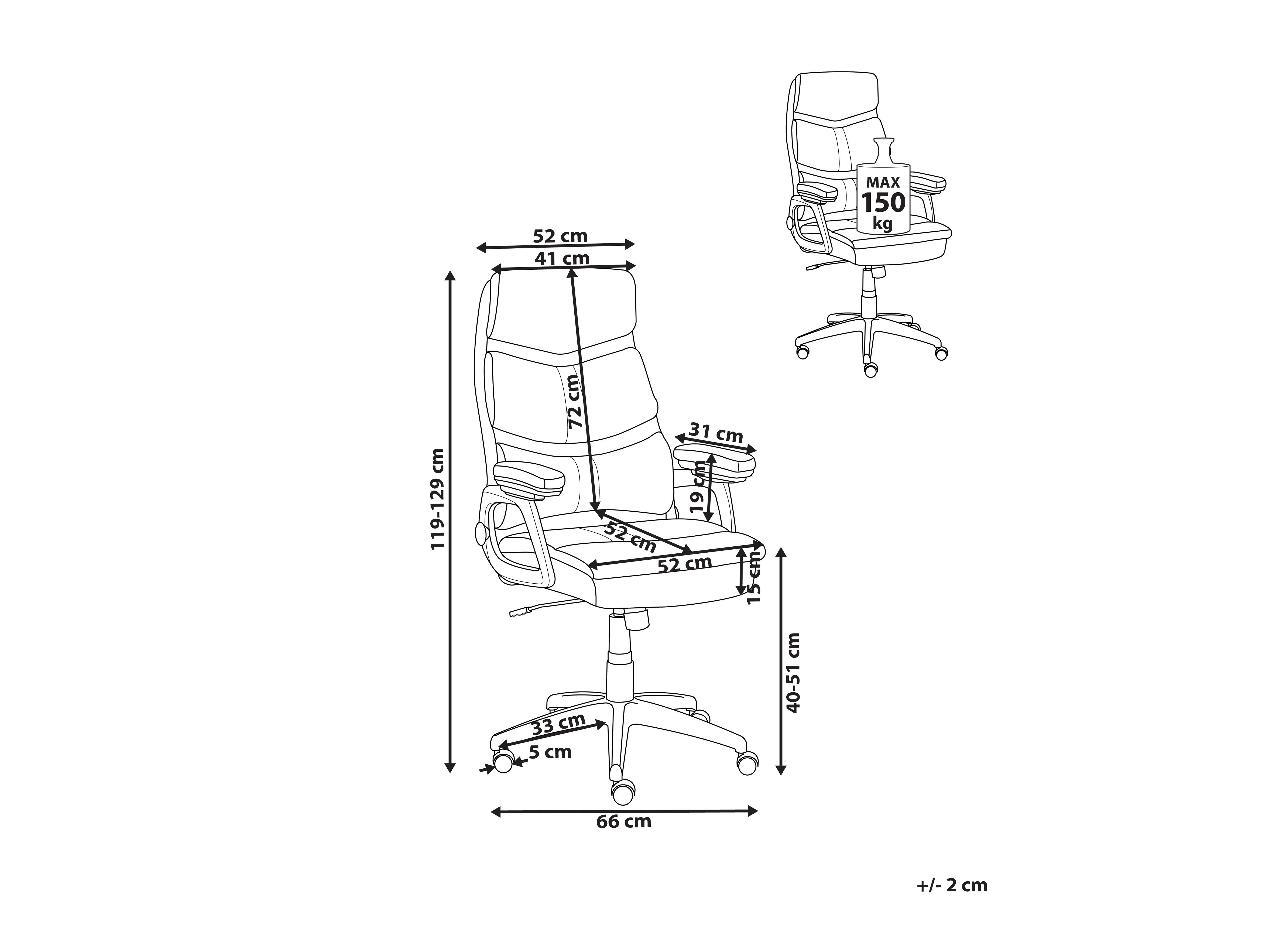 Kontoritool Berwyn 2776