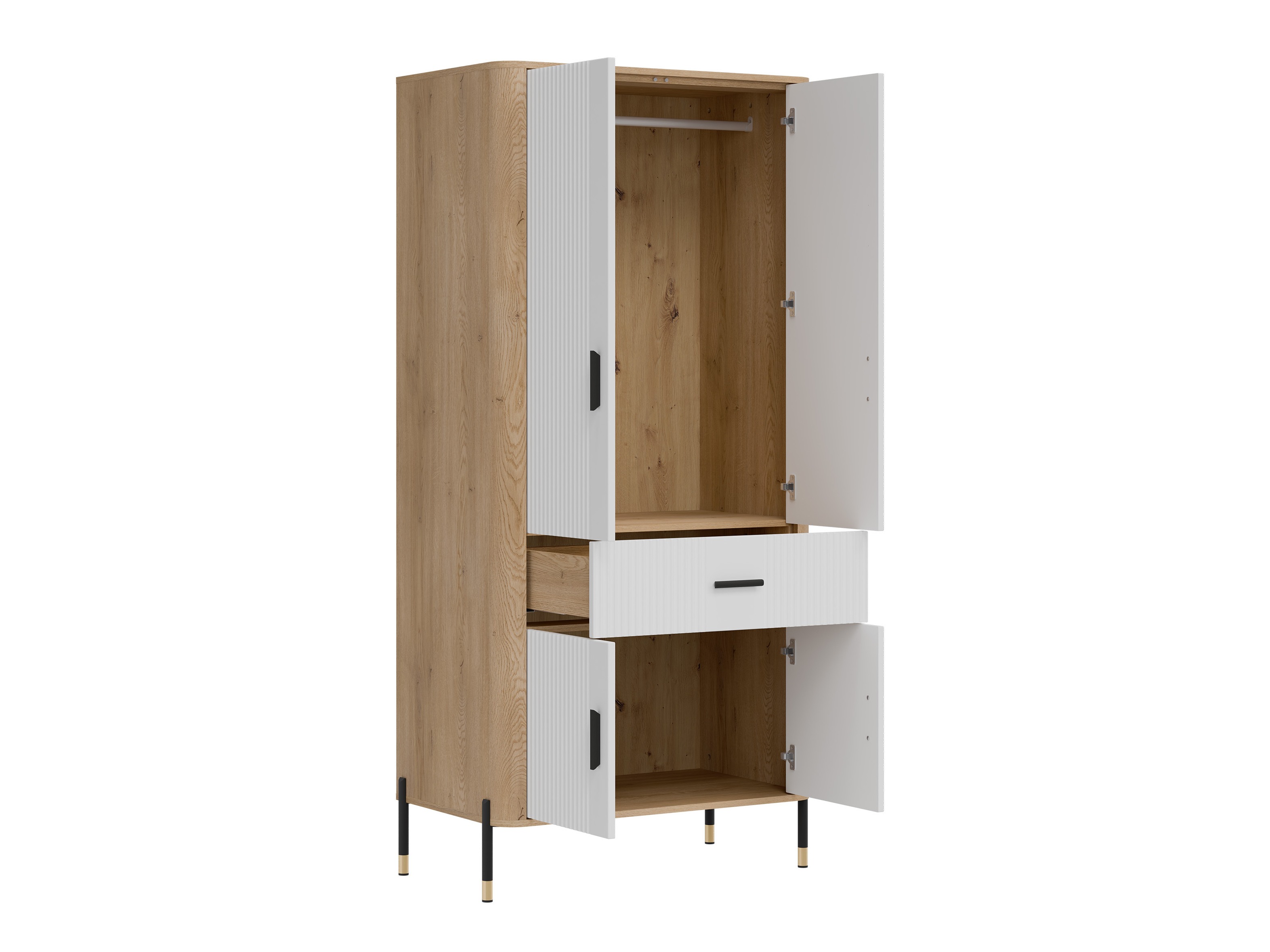 Riidekapp Flosora 133 (Valge)