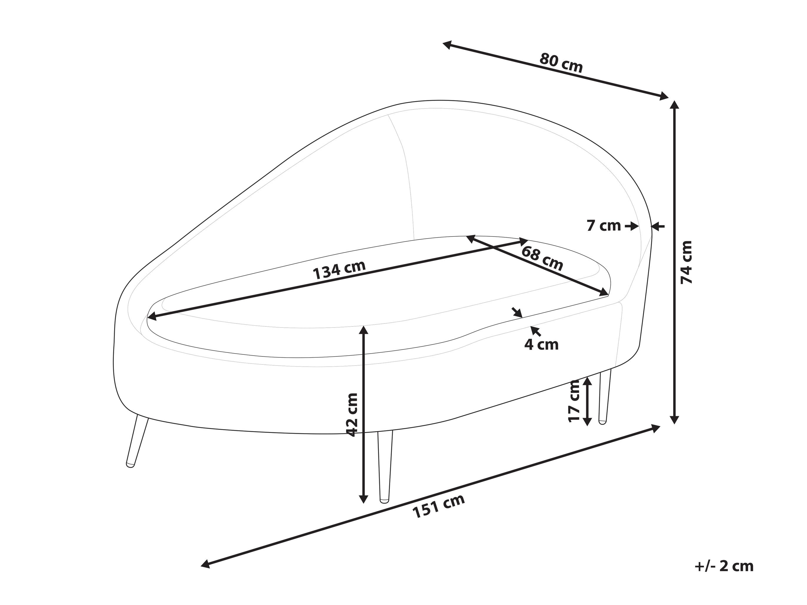 Kušett Berwyn 2787 (Oranž)