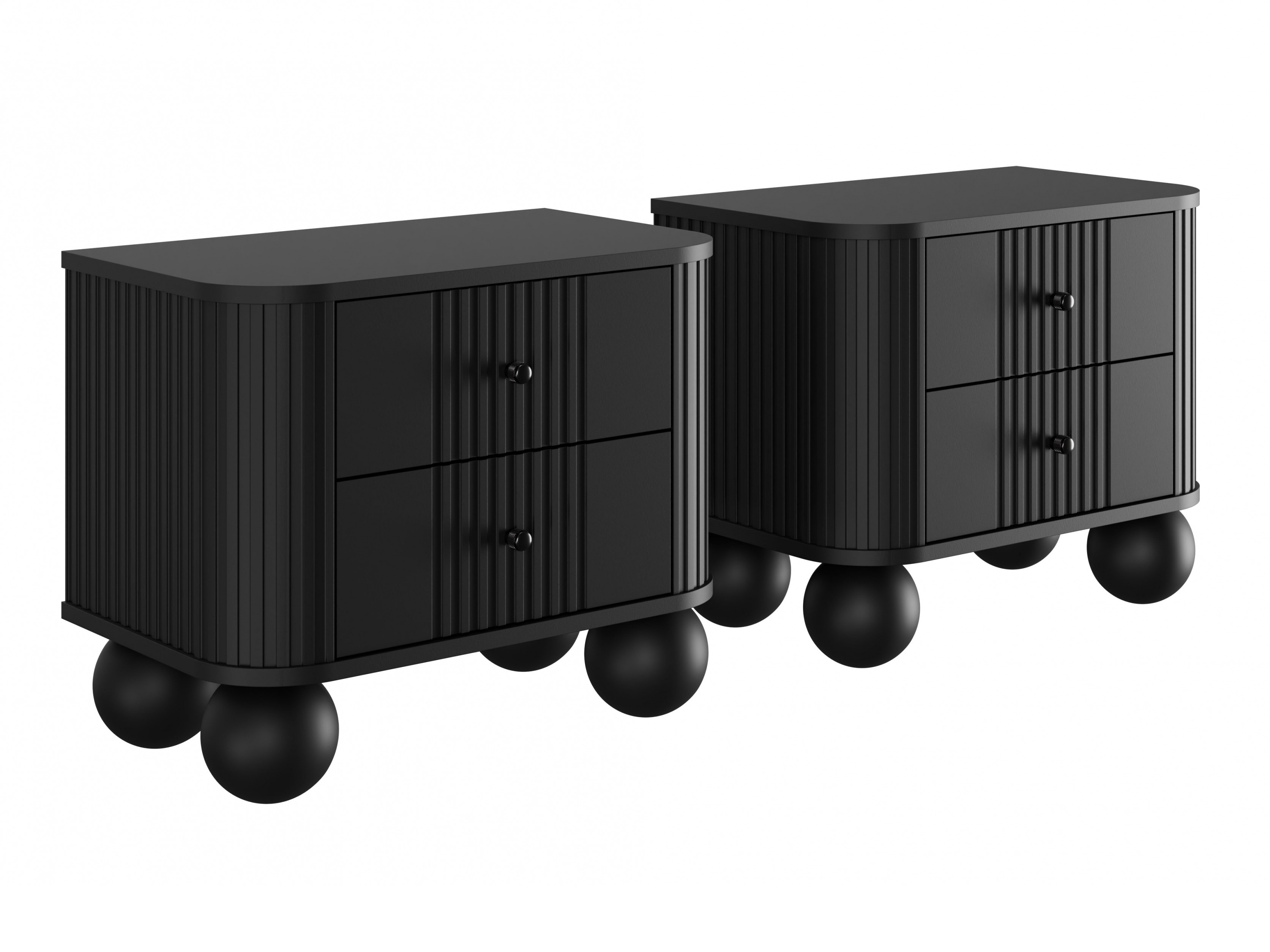 Öökappide komplekt Fioveso 104 (Must)