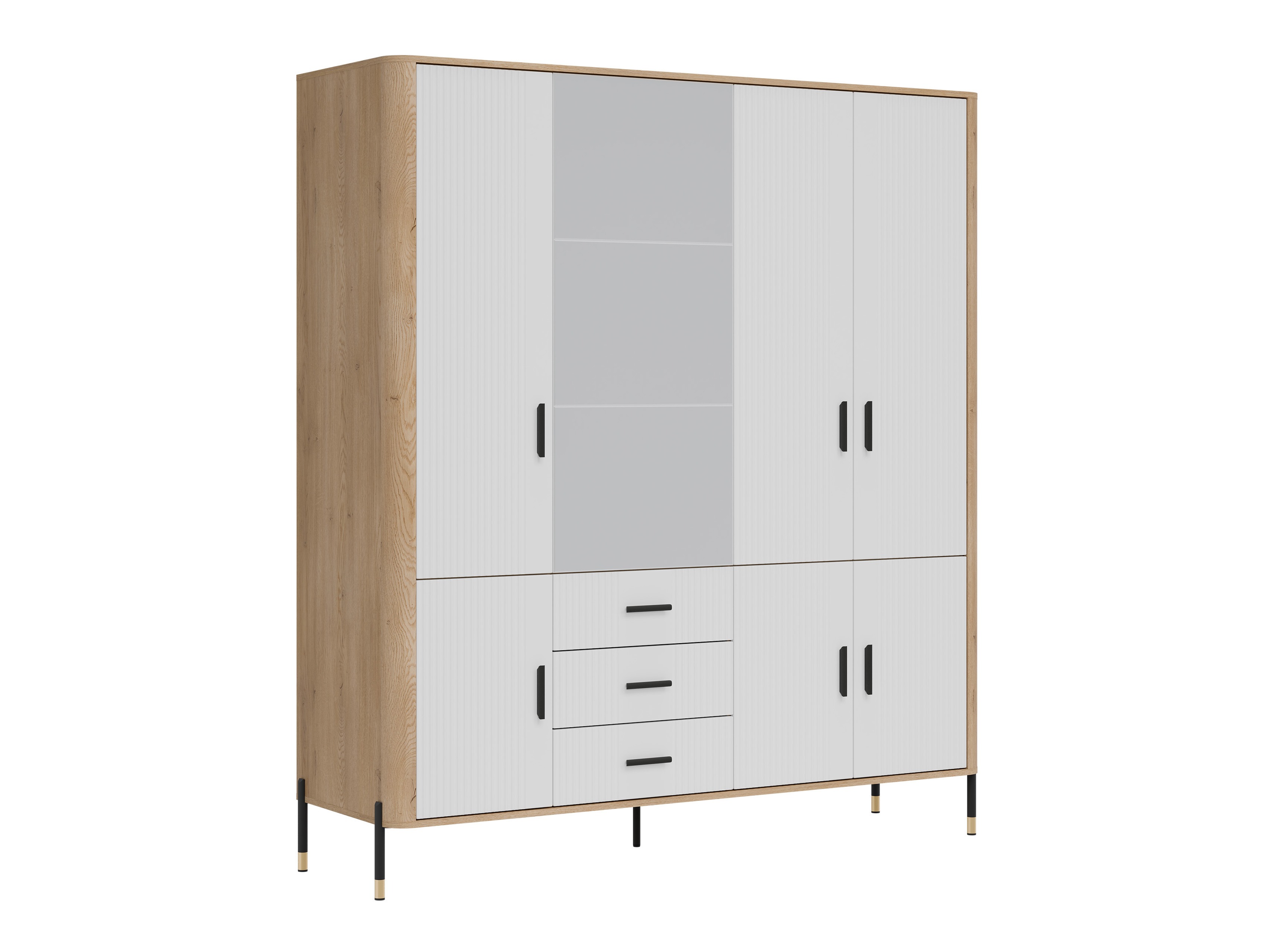 Riidekapp Flosora 135 (Valge)