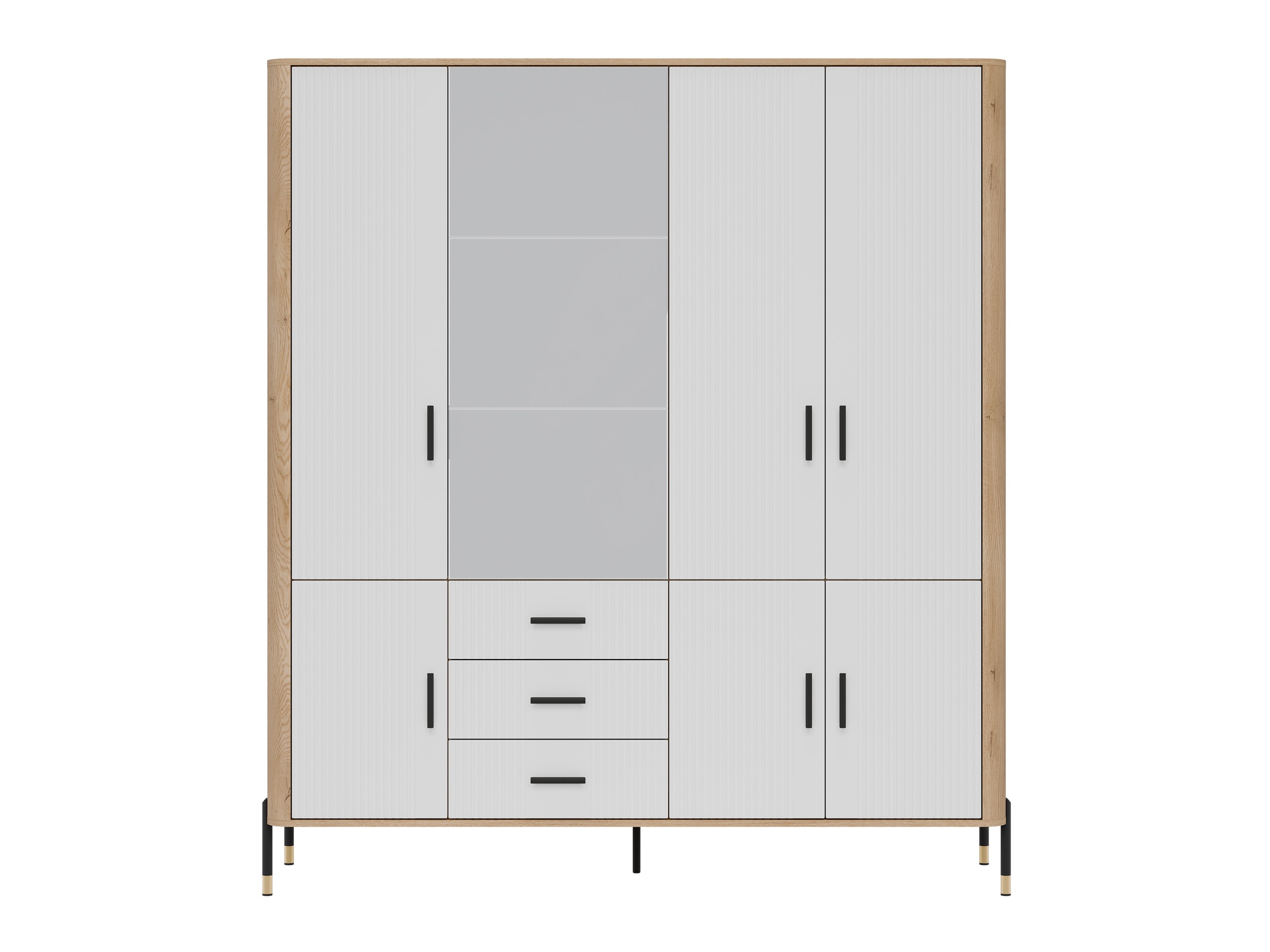 Riidekapp Flosora 135 (Valge)