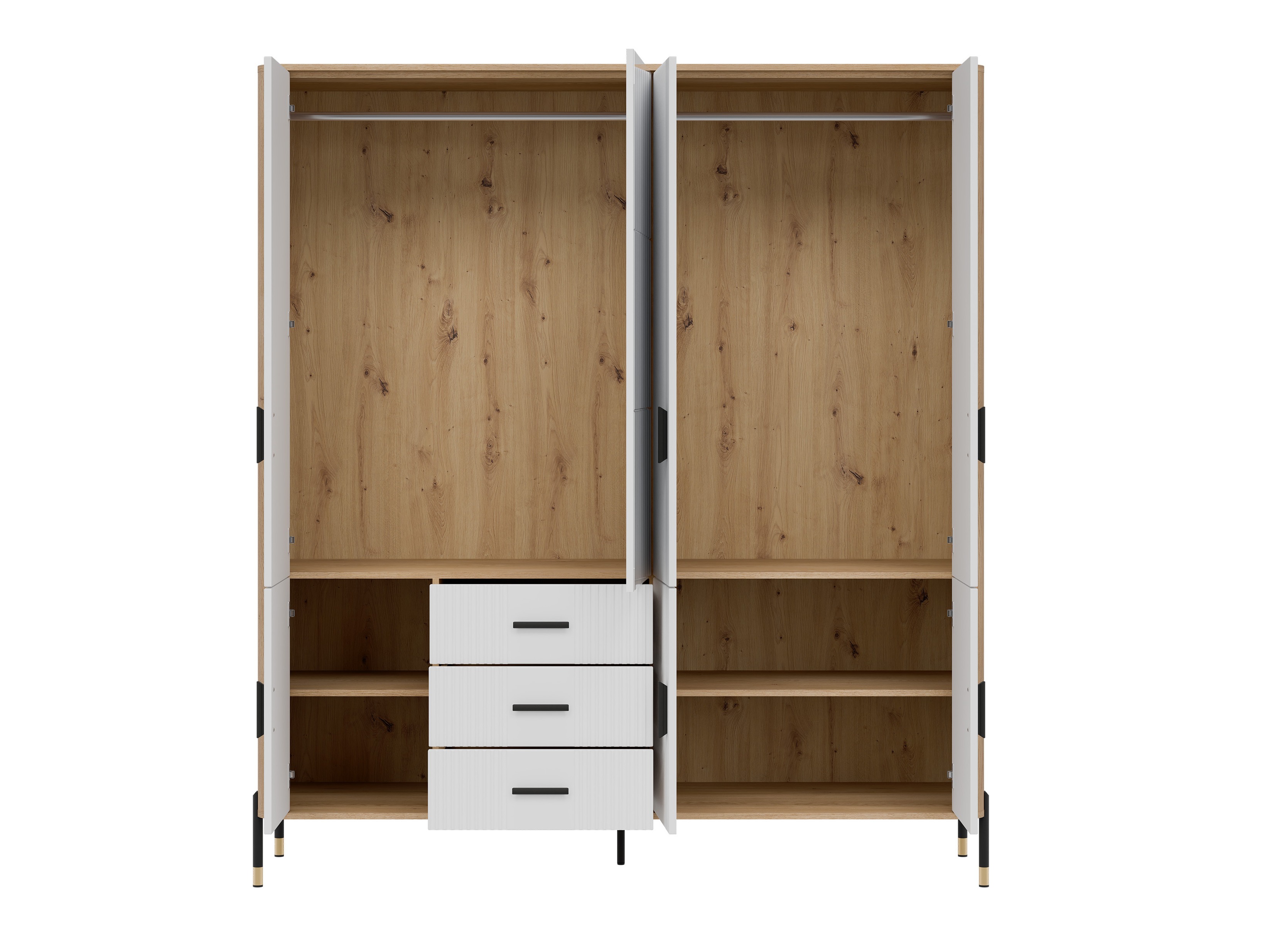 Riidekapp Flosora 135 (Valge)