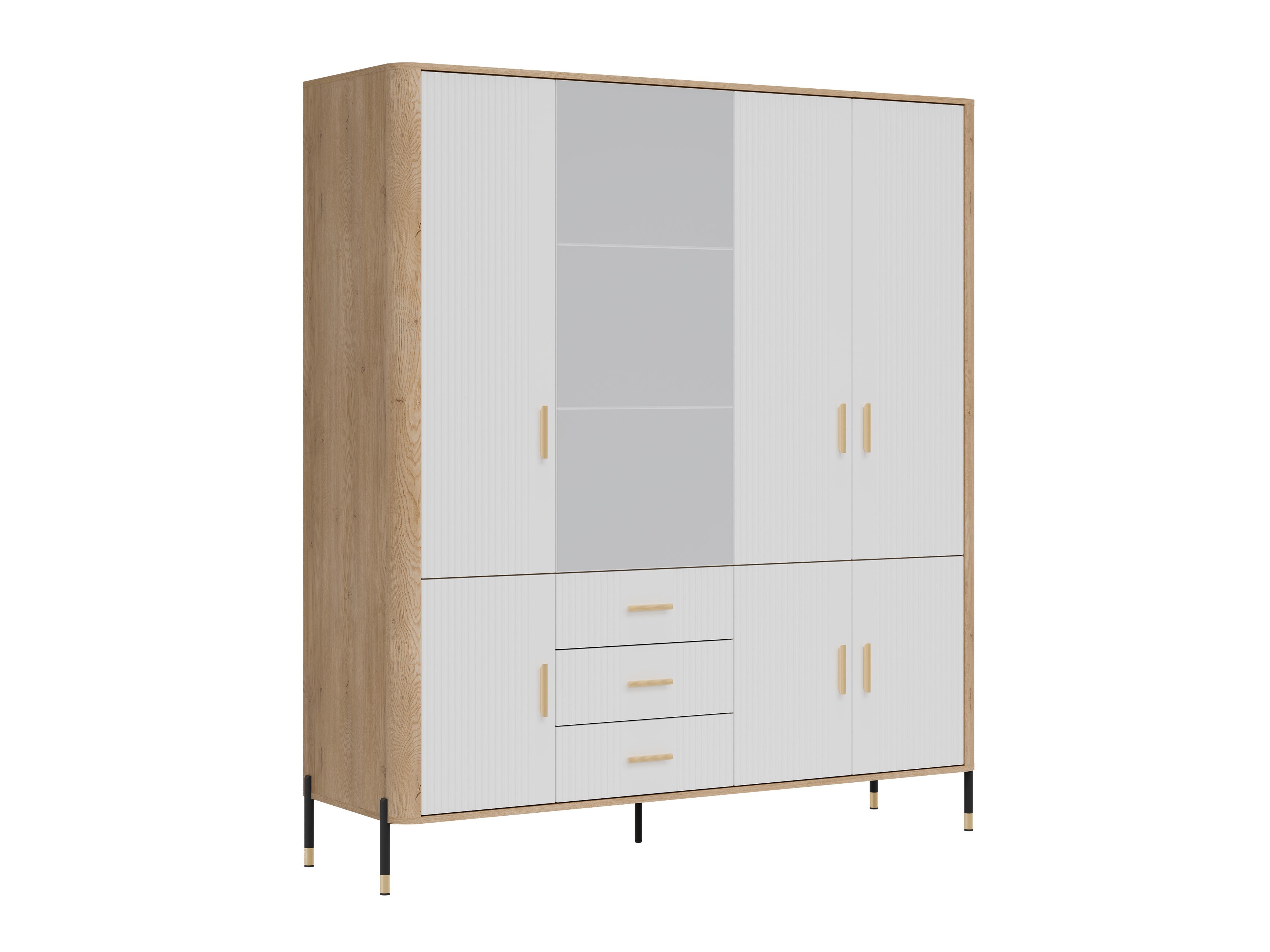 Riidekapp Flosora 135 (Valge)