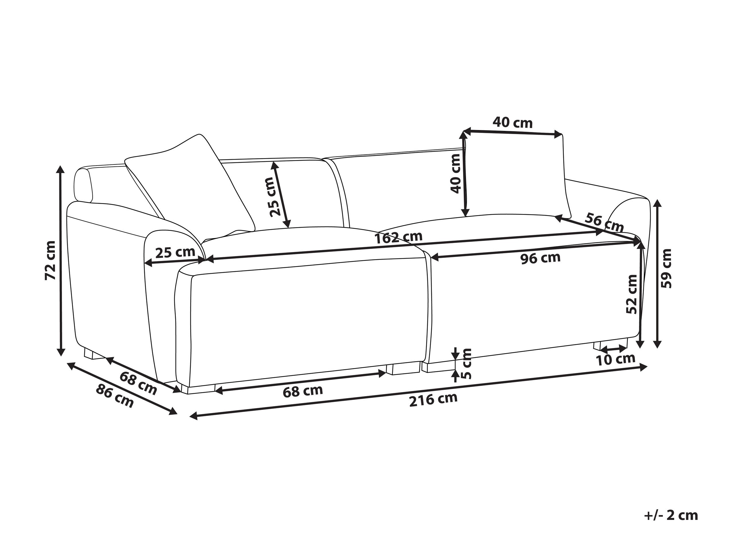 Diivan Berwyn 2796 (Valge)