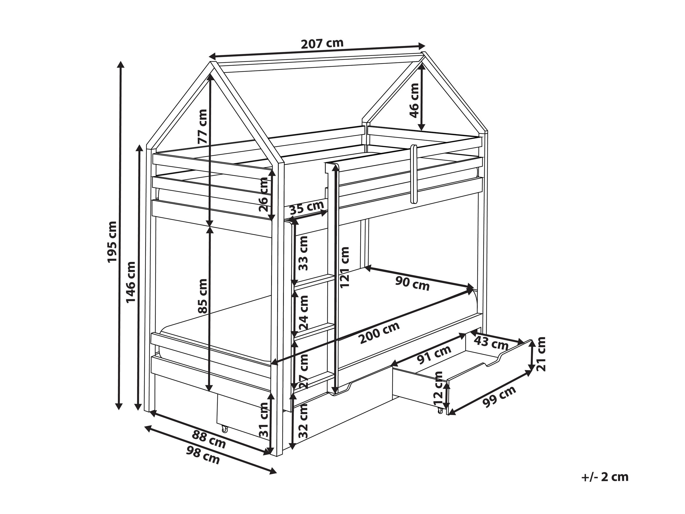 Narivoodi Berwyn 2794 (Valge + Roosikarva)