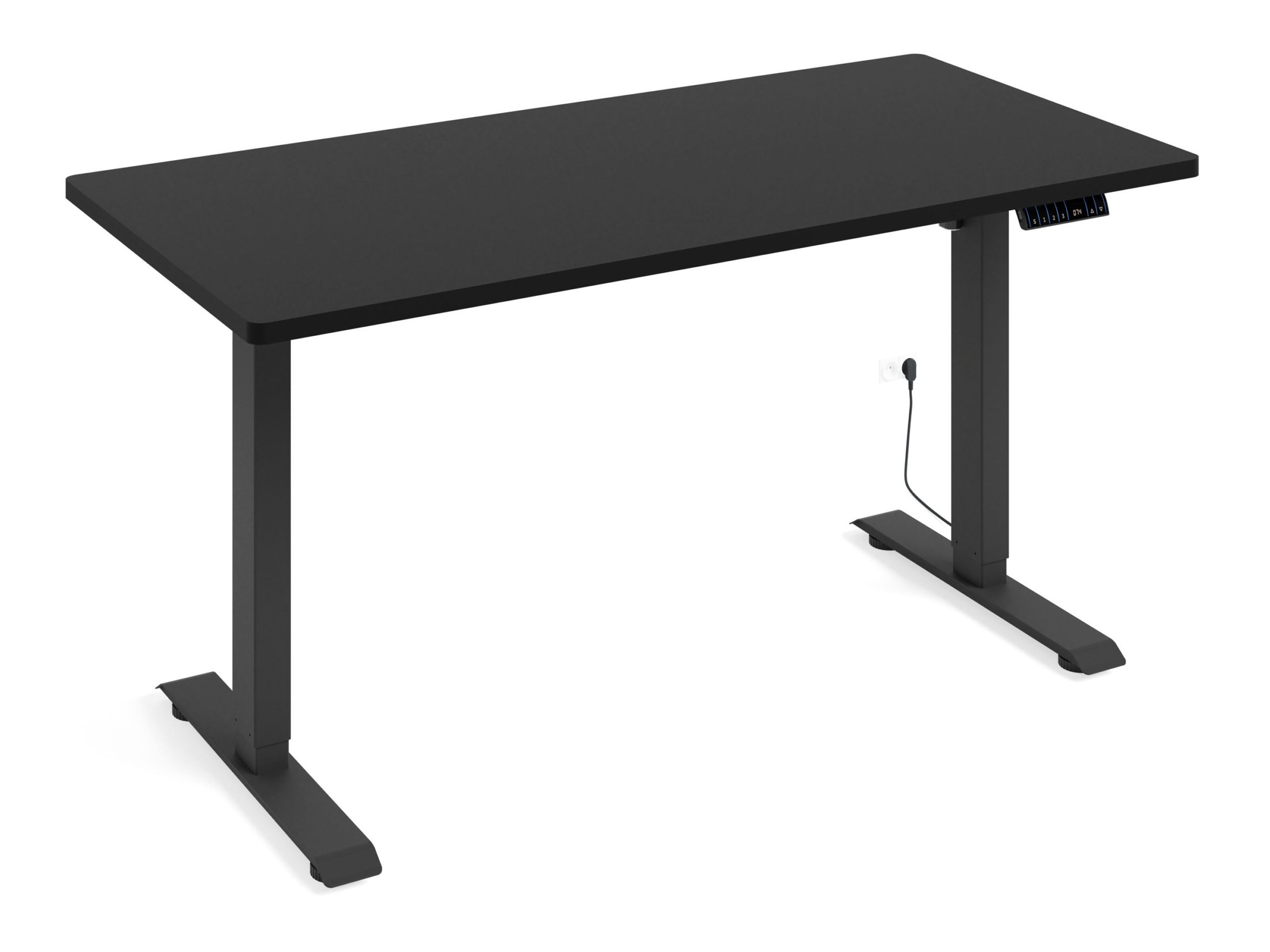 Reguleeritava kõrgusega töölaud Buffalo 184 (Must)