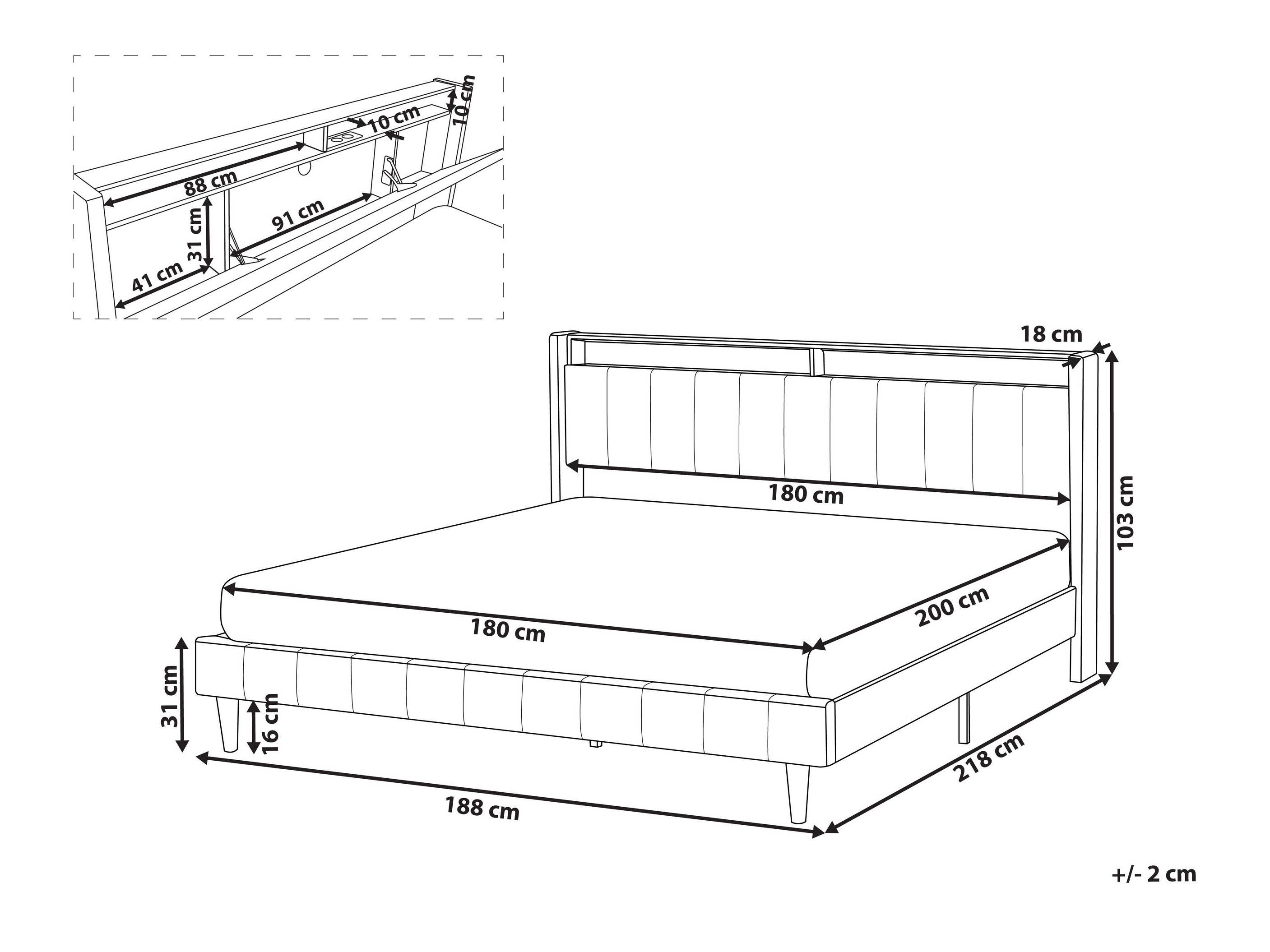 Voodi Berwyn 2804 (Beež)