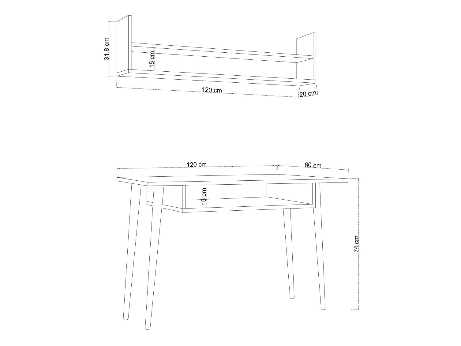 Kirjutuslaud Asheboro 181