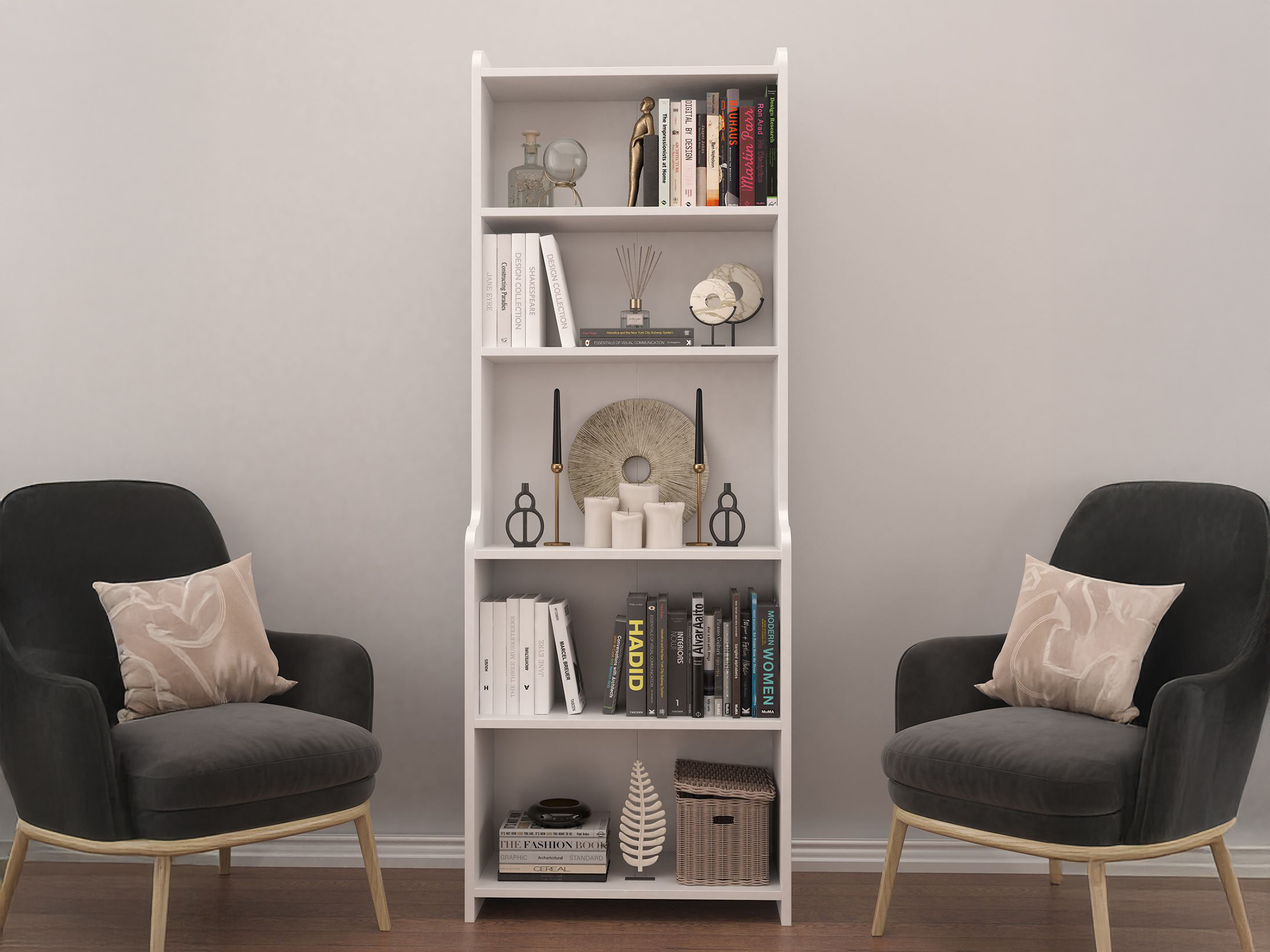 Riiul Asheboro 185 (Valge)