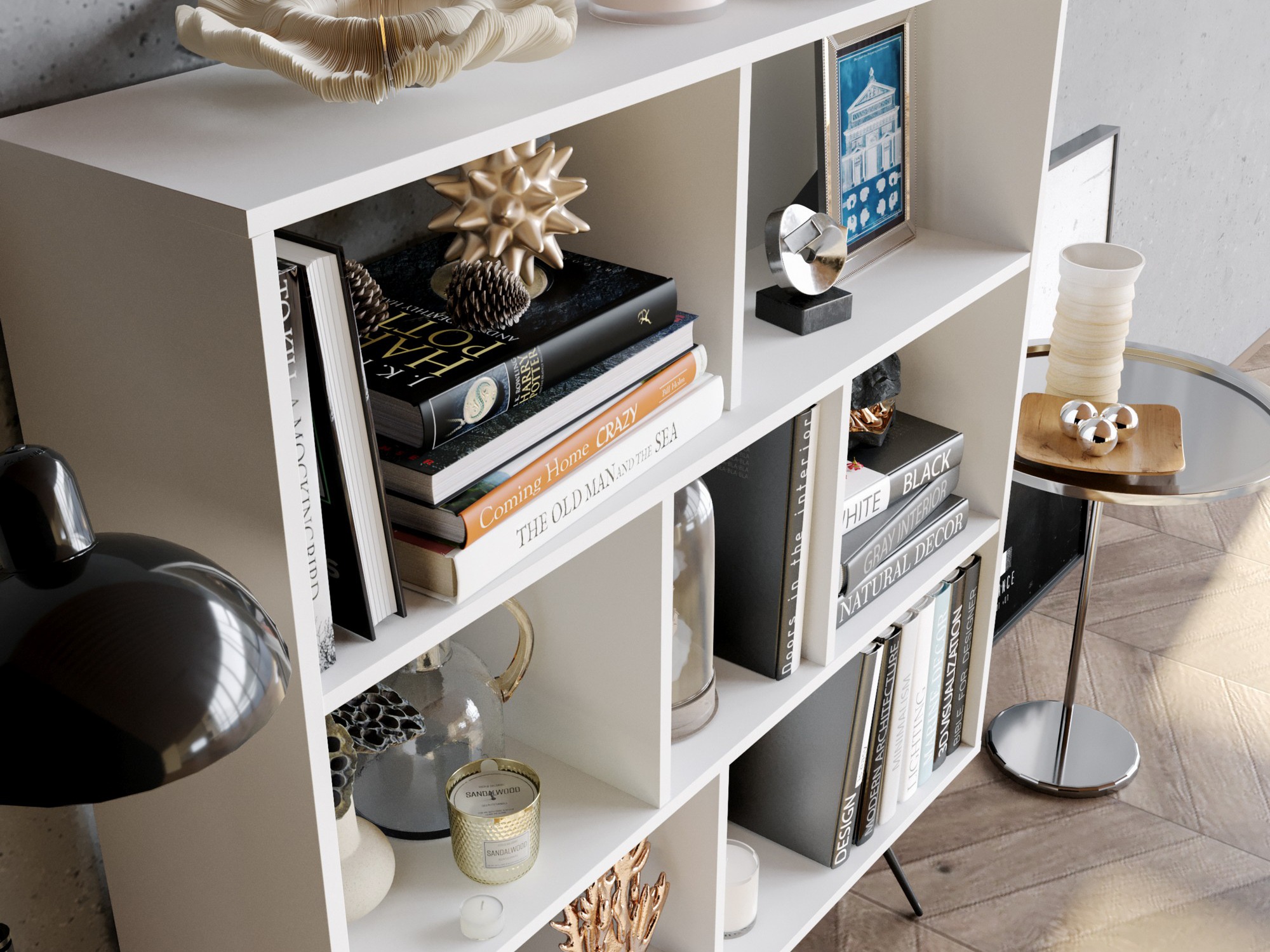 Riiul Asheboro 187 (Valge)