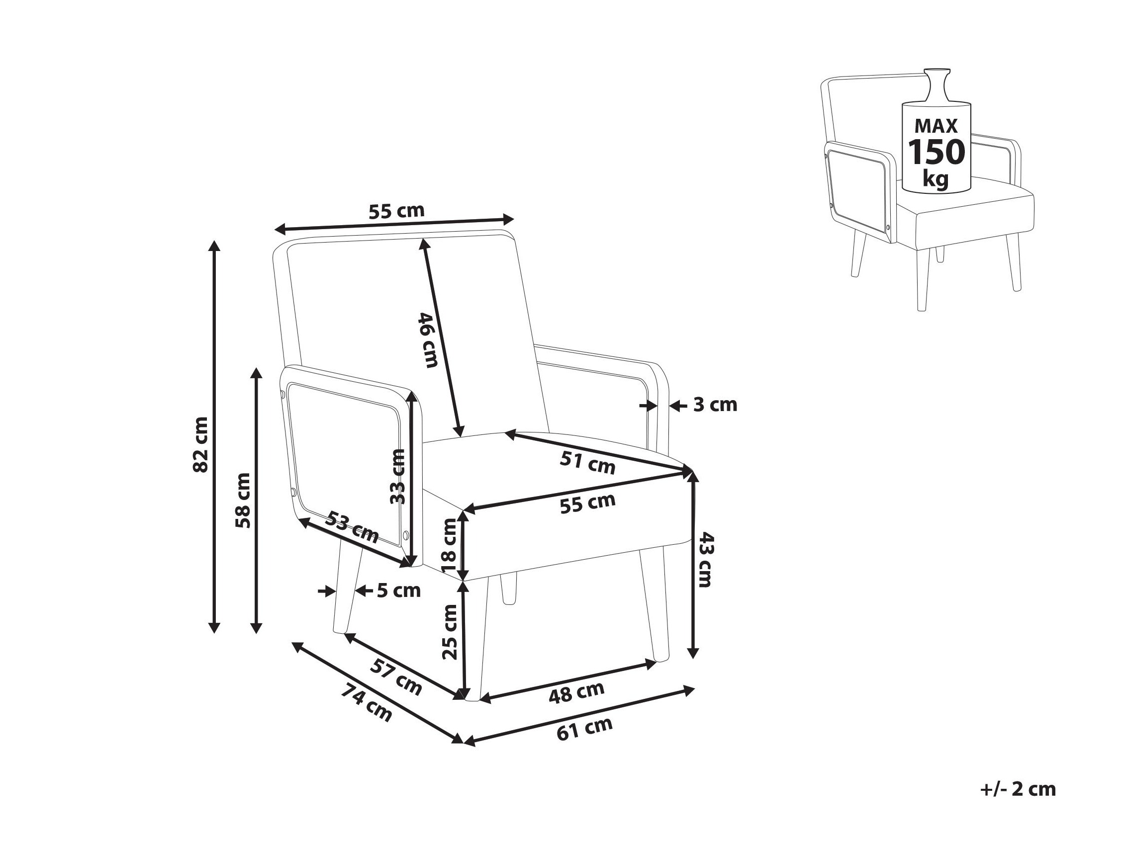 Tugitool Berwyn 2816 (Valge)
