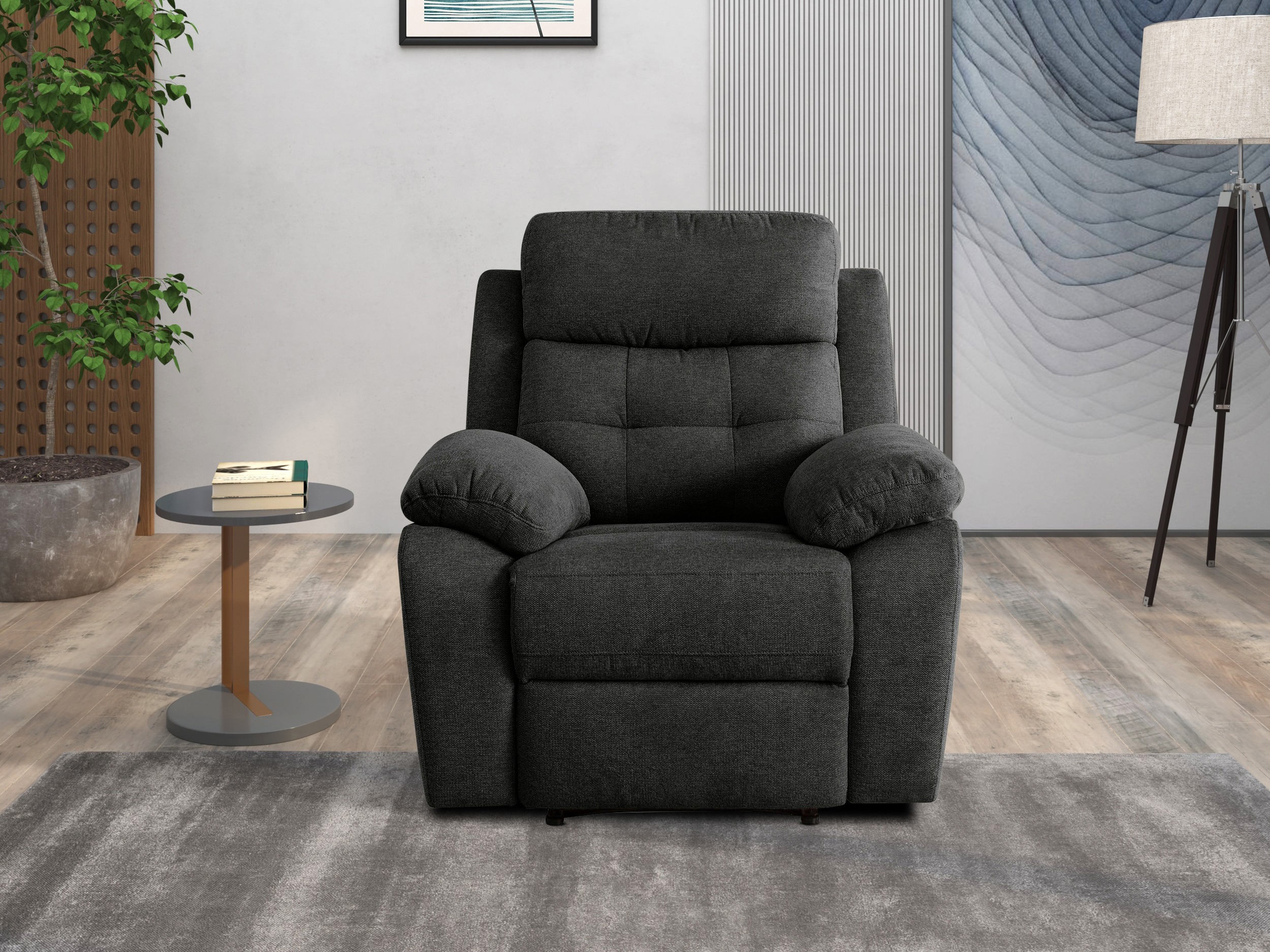 Tugitool recliner Denton 1324 (Antratsiit)