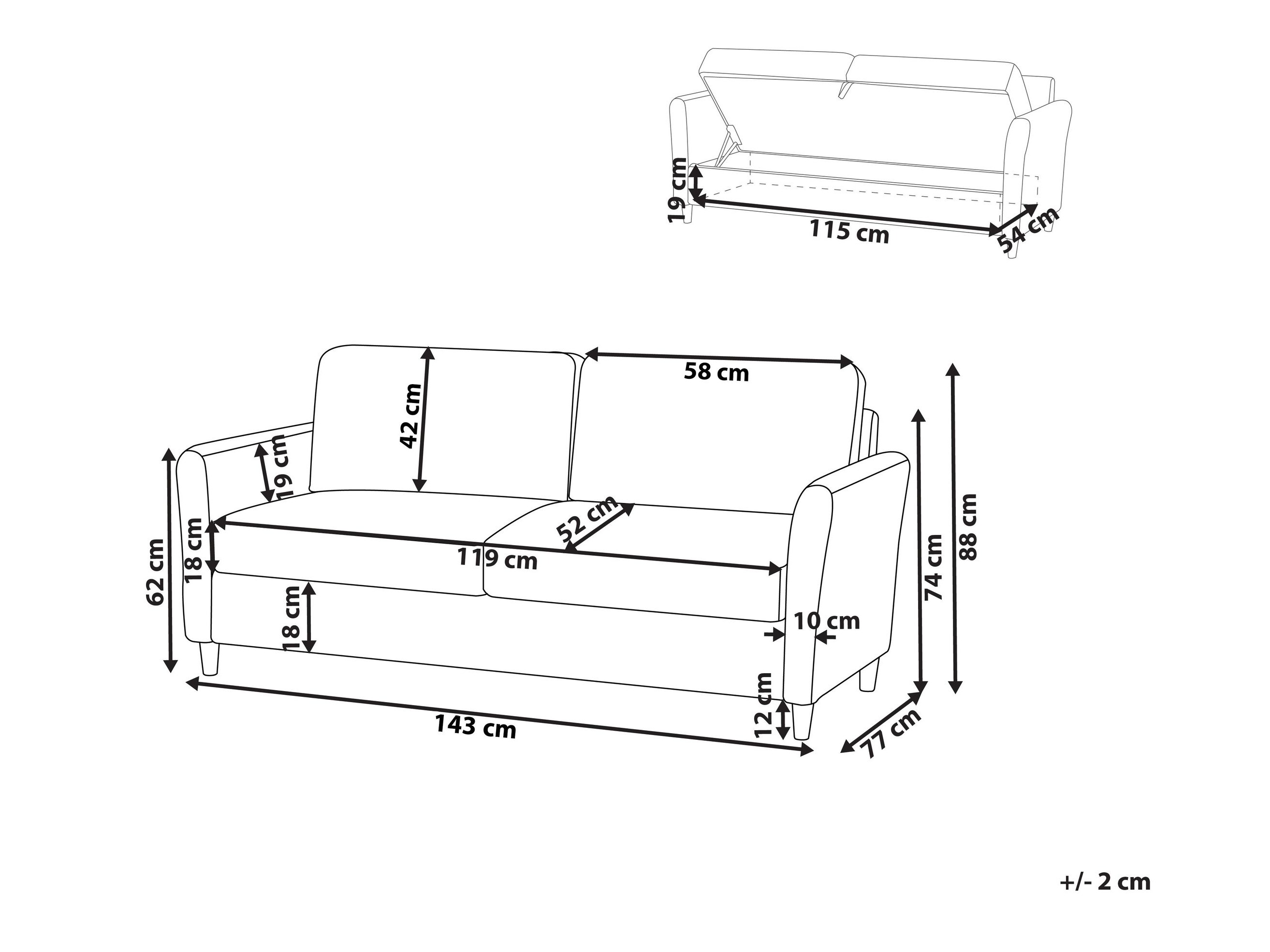 Diivan Berwyn 2822 (Hall)