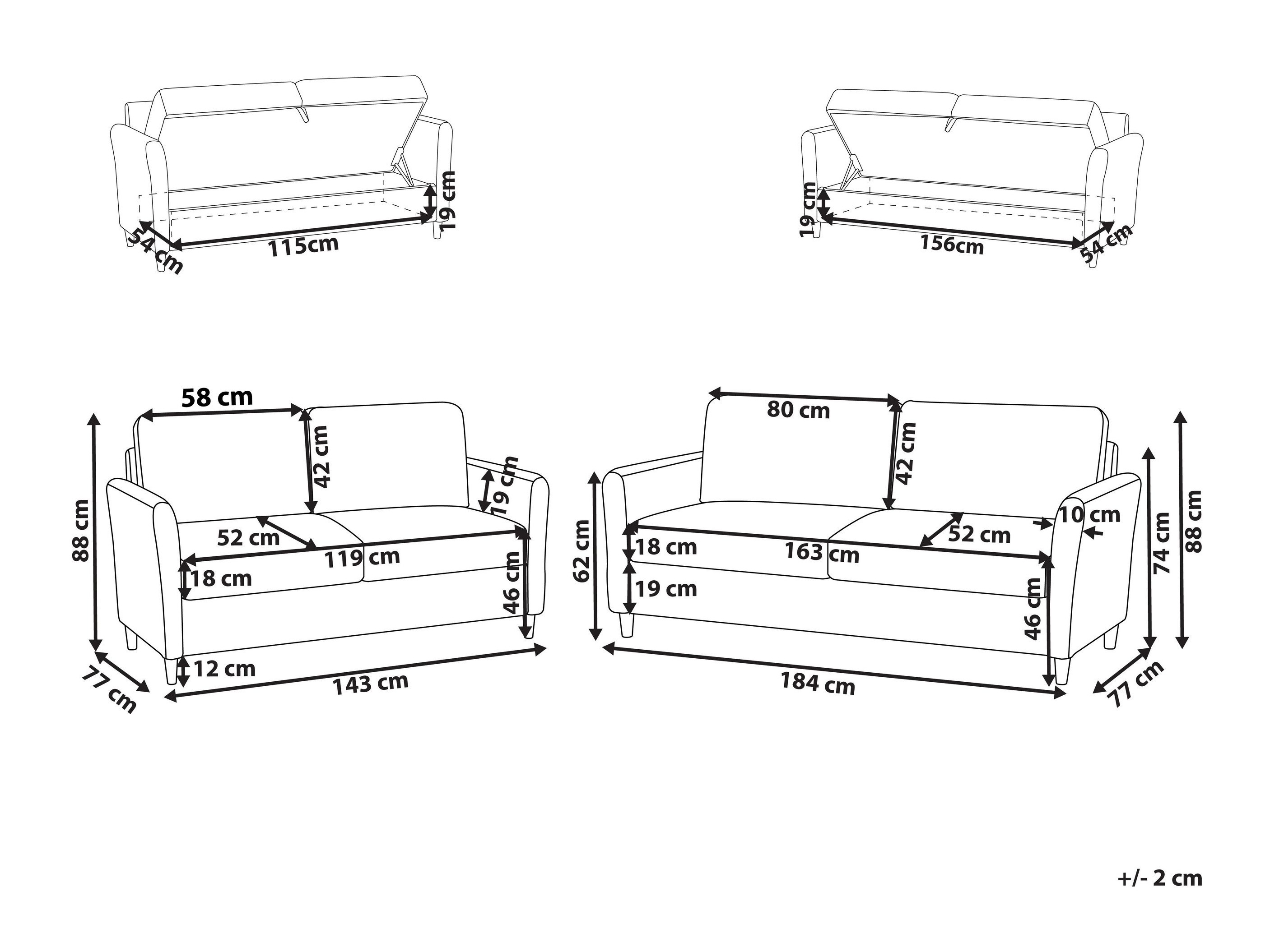 Pehme mööbli komplekt Berwyn 2823 (Hall)