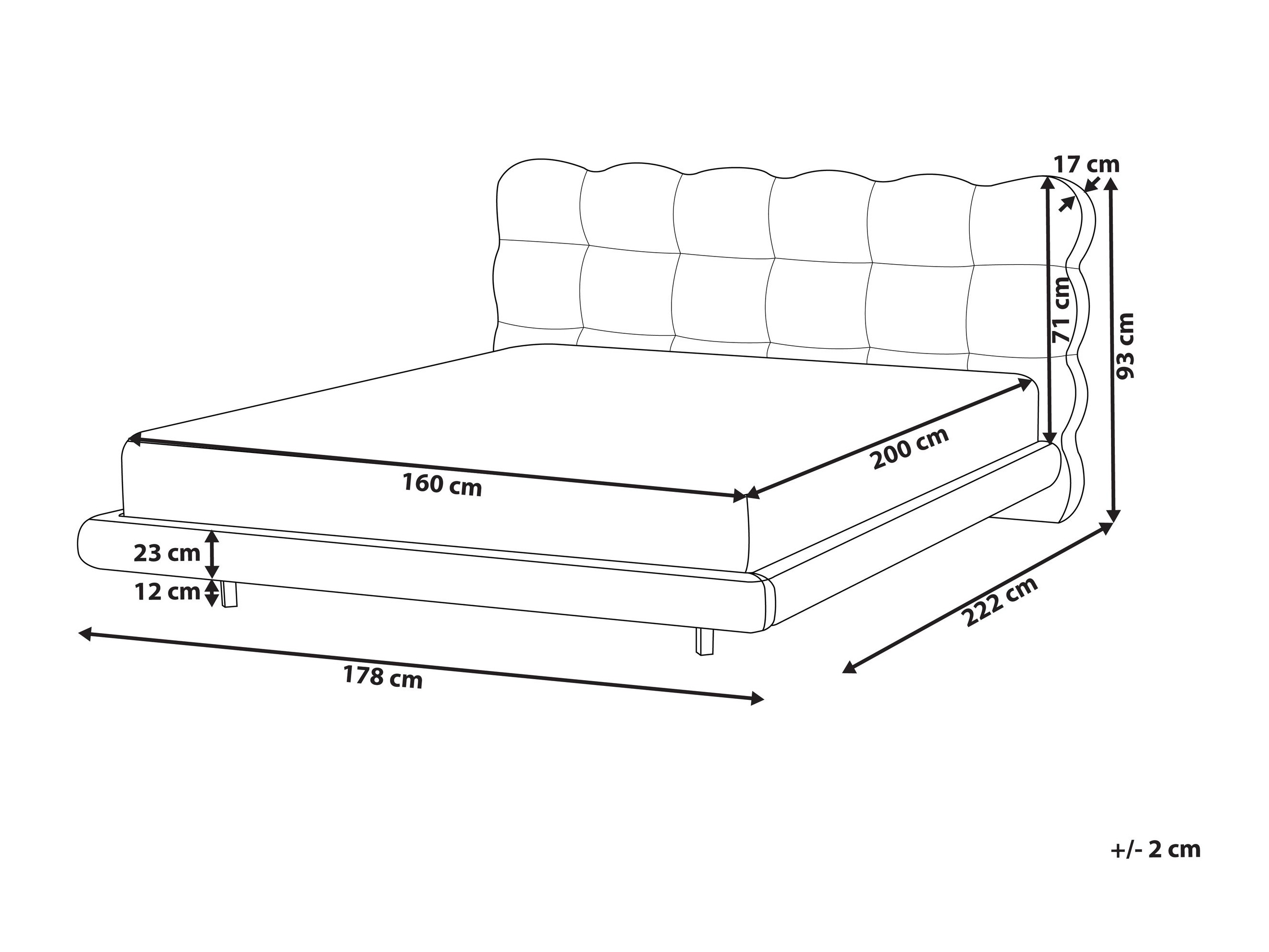 Voodi Berwyn 2828 (Beež)