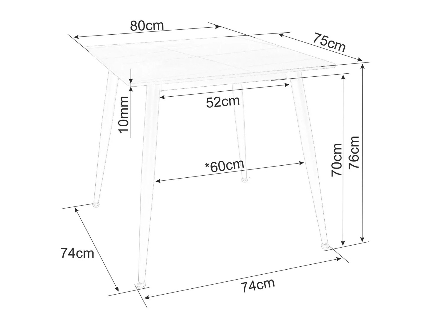 Laud Detroit 876 (Valge marmor)