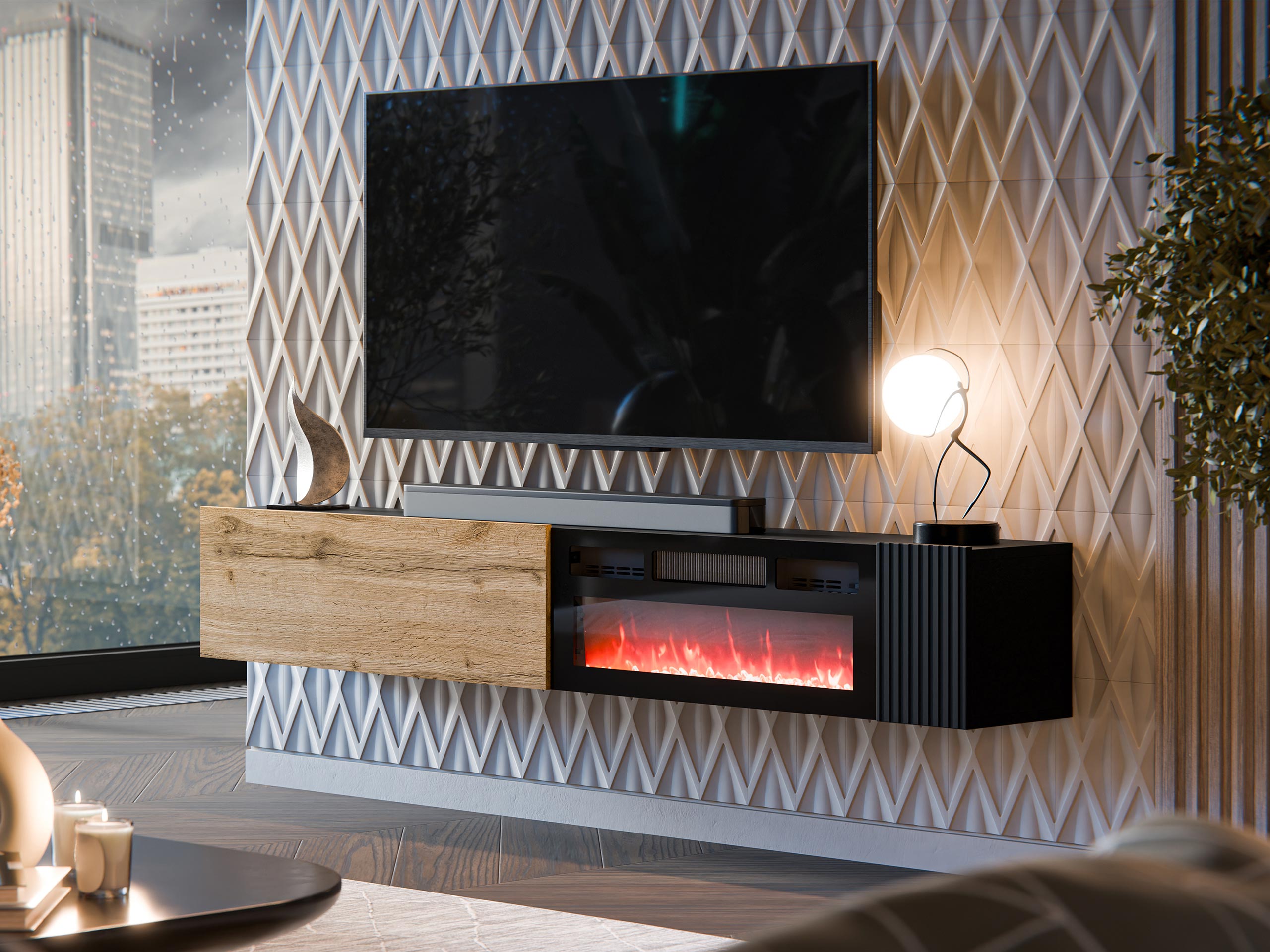 TV-alus Calveru 110 (Wotani tamm + Must)