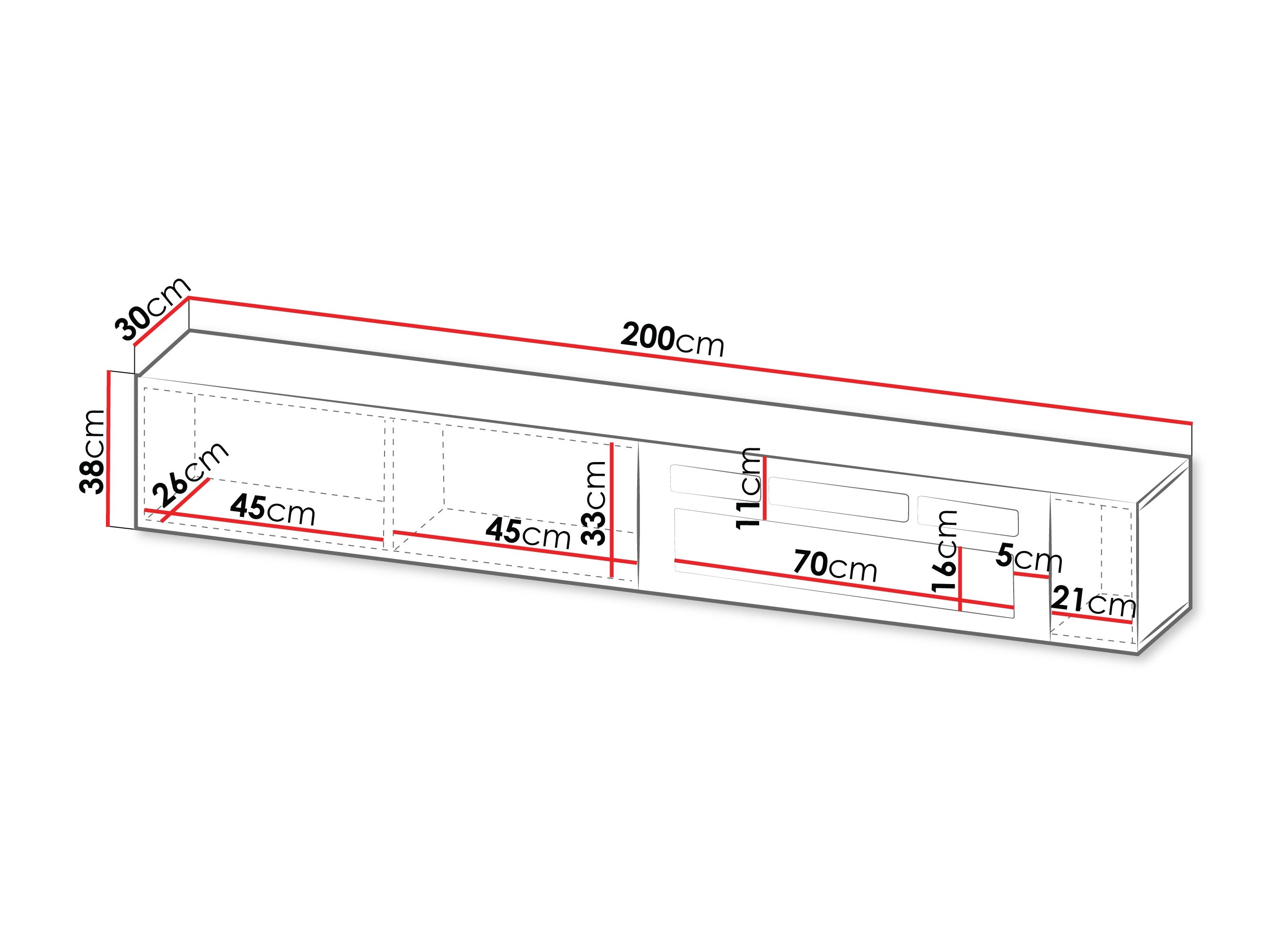 TV-alus Calveru 110 (Wotani tamm + Must)