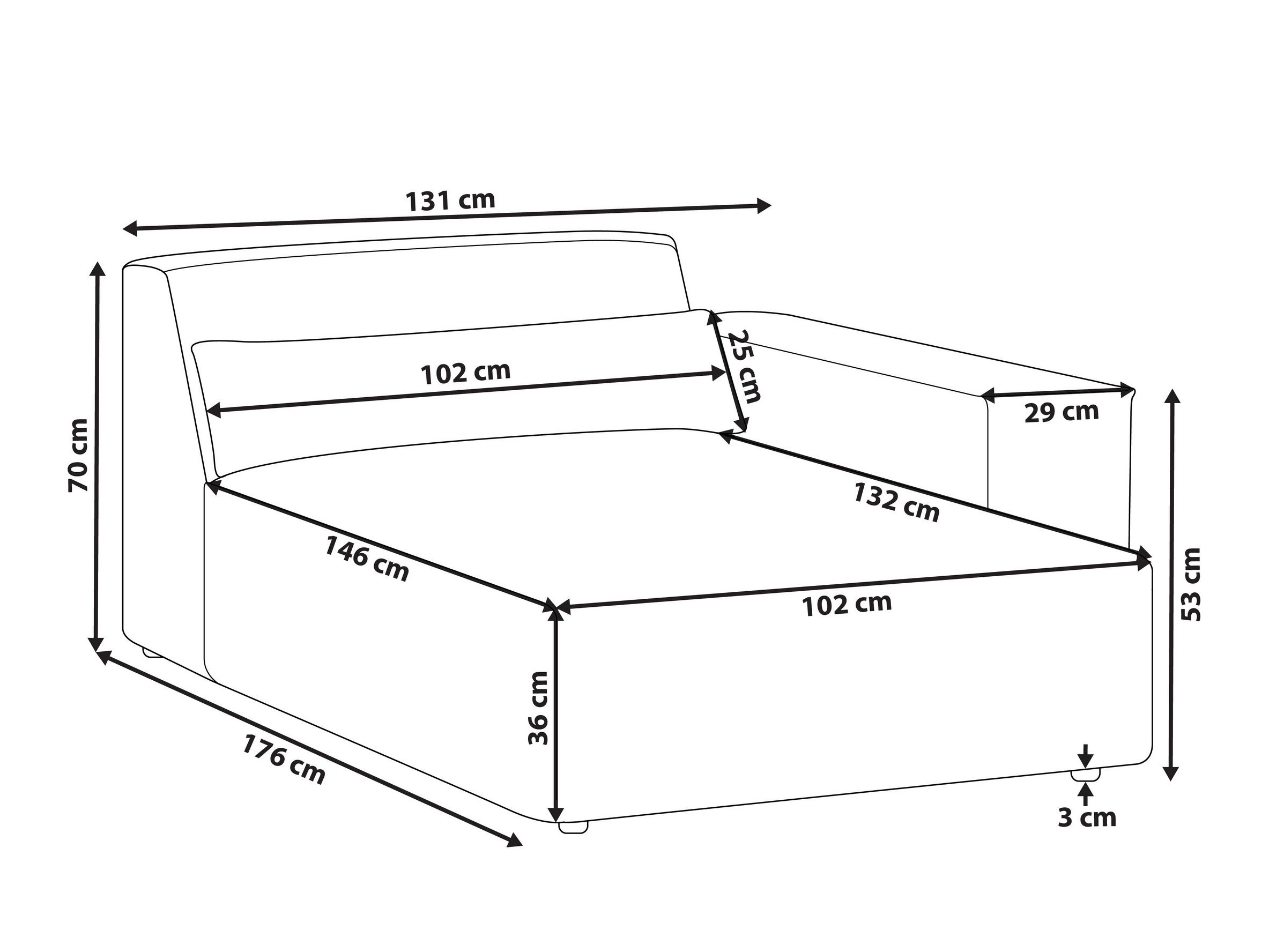 Modulaarne istumisnurk Tivsora 101 (Helepruun)
