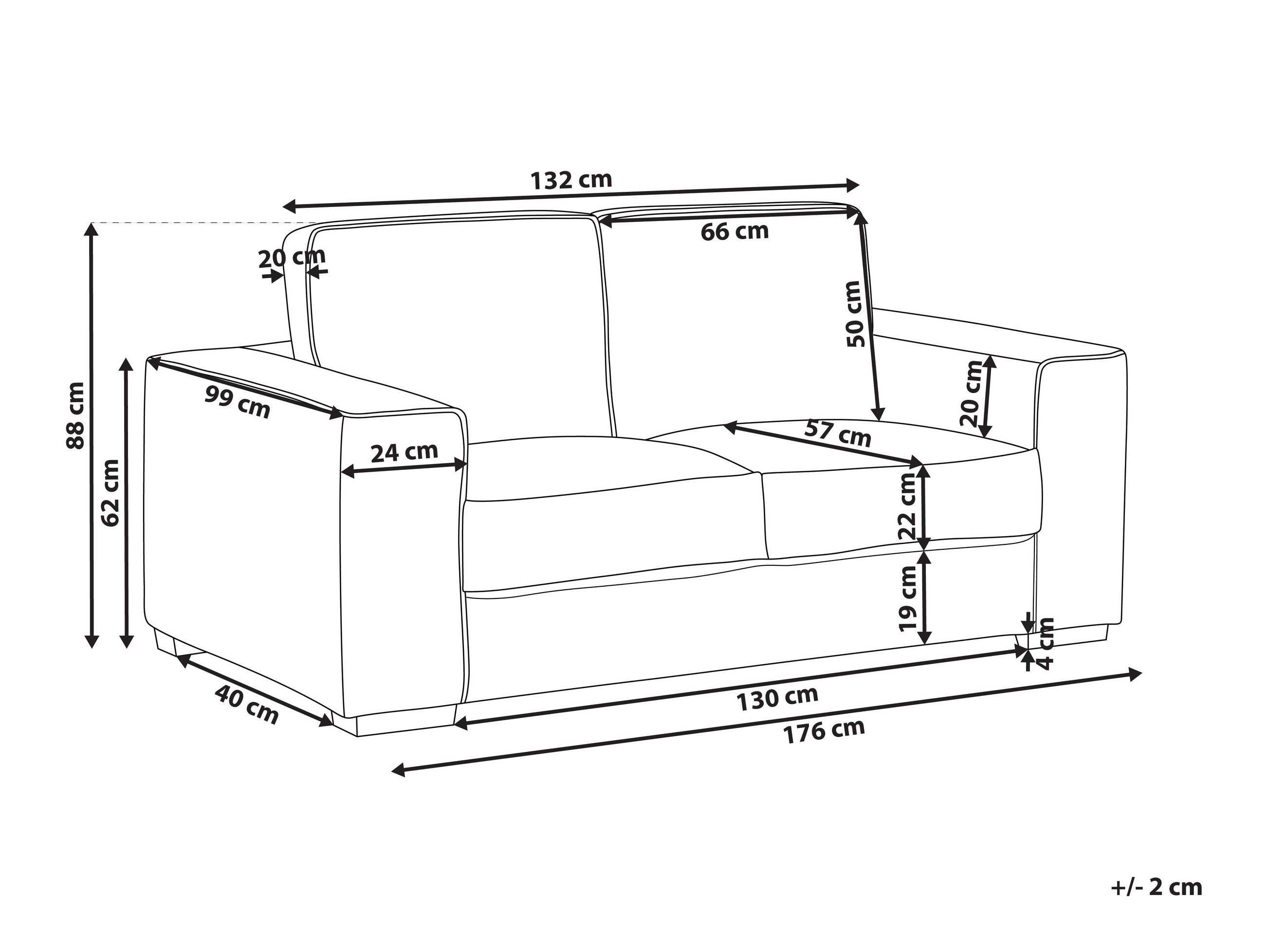 Diivan Berwyn 2855 (Valge)
