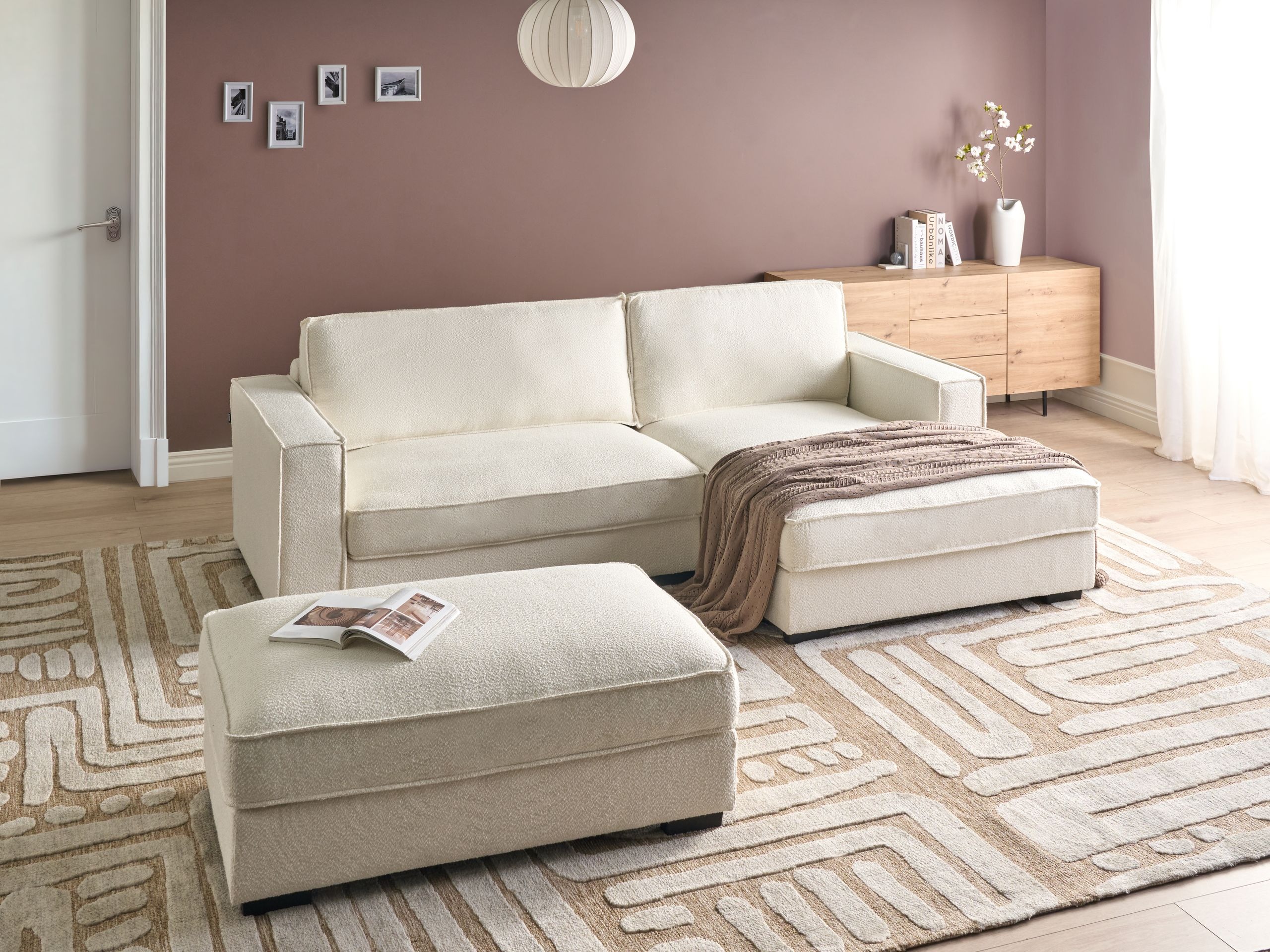 Pehme mööbli komplekt Berwyn 2861 (Valge)