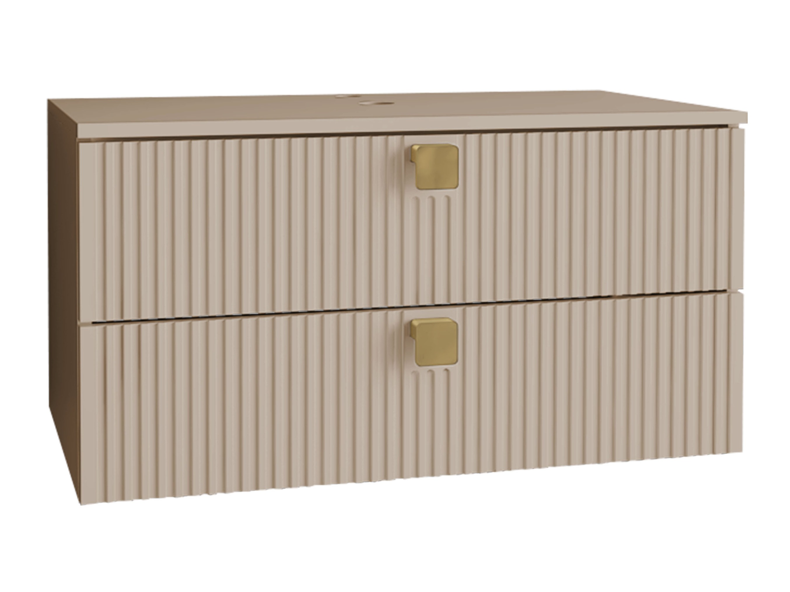 Vannitoa põrandakapp kraanikausile Orlvera 102 (Helepruun)