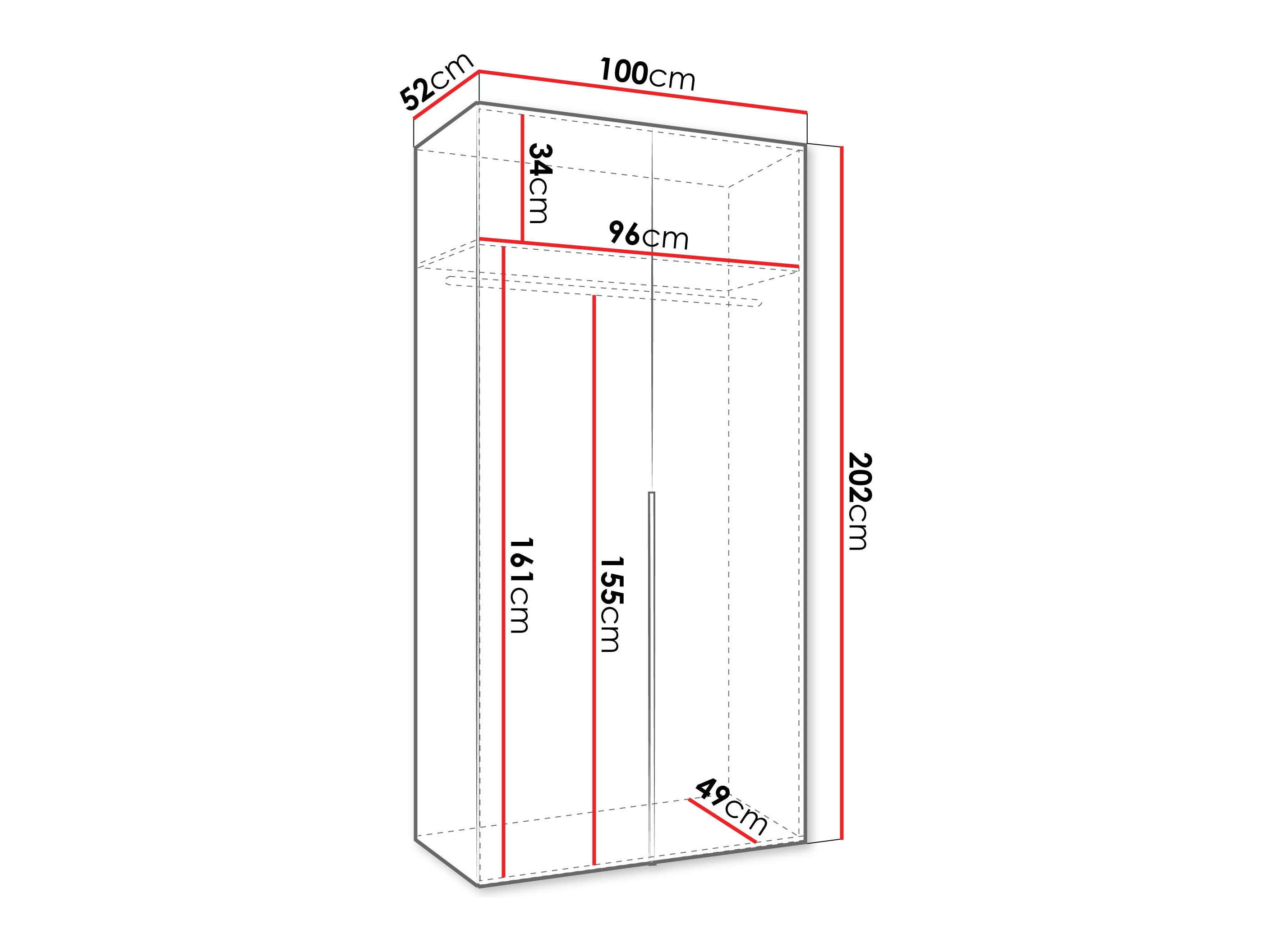 Riidekapp Hartford 535 (Artisan tamm)