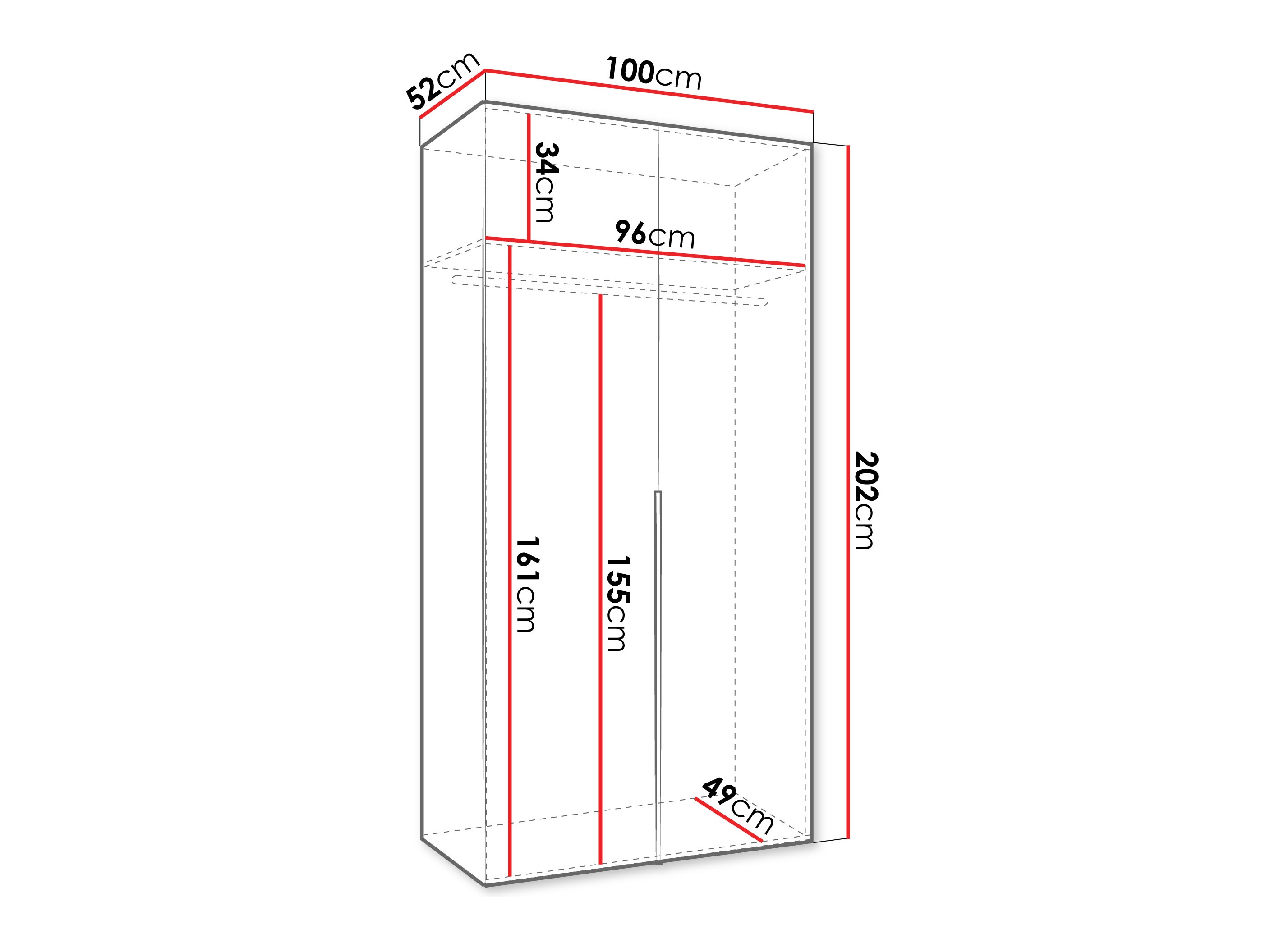 Riidekapp Hartford 535 (Artisan tamm)