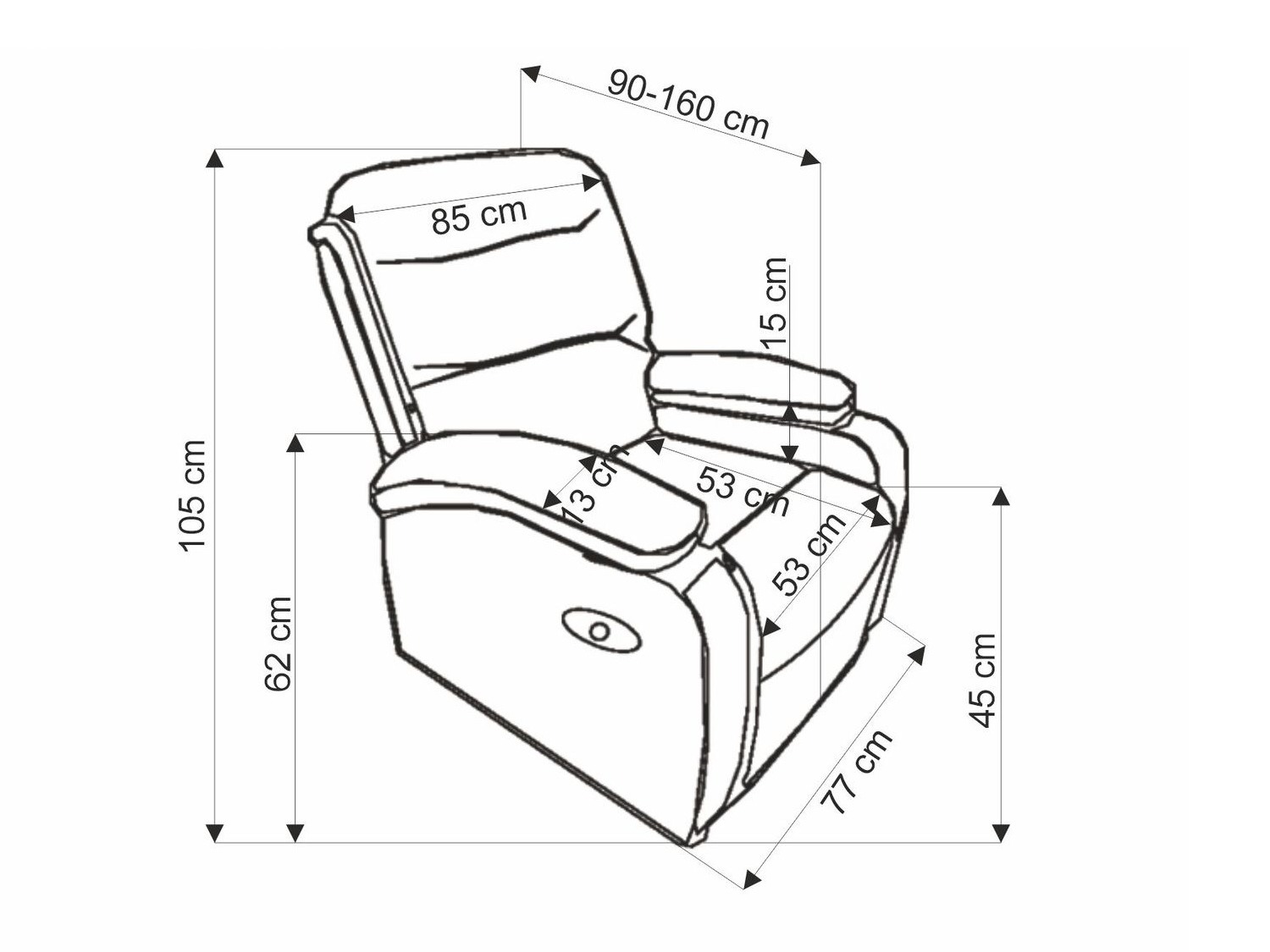 Tugitool recliner Houston Terra (Must)