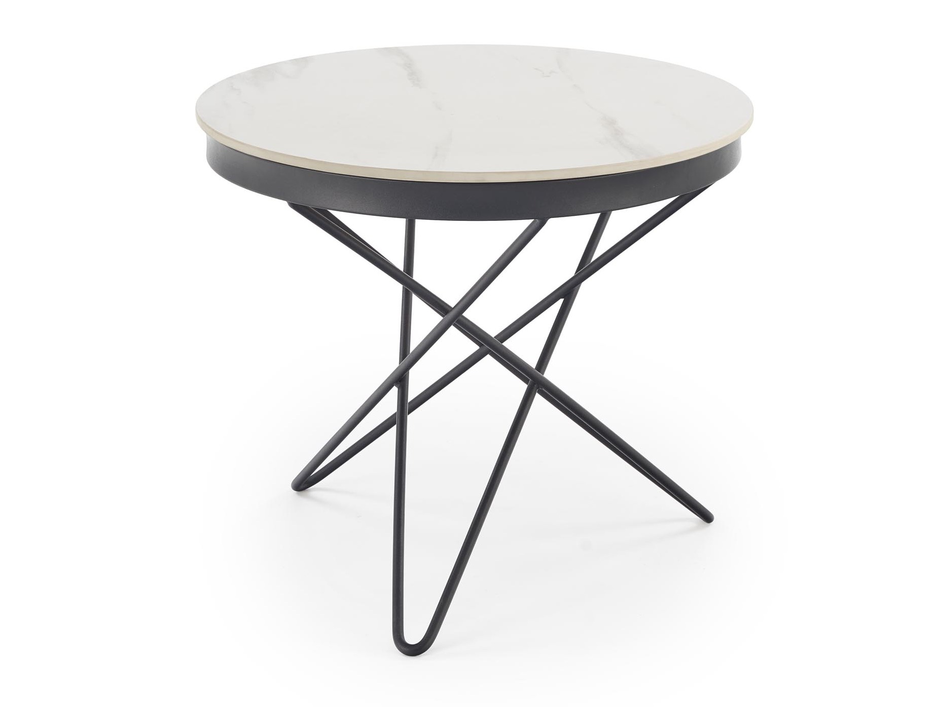 Diivanilaud Houston 2063 (Valge marmor + Must)