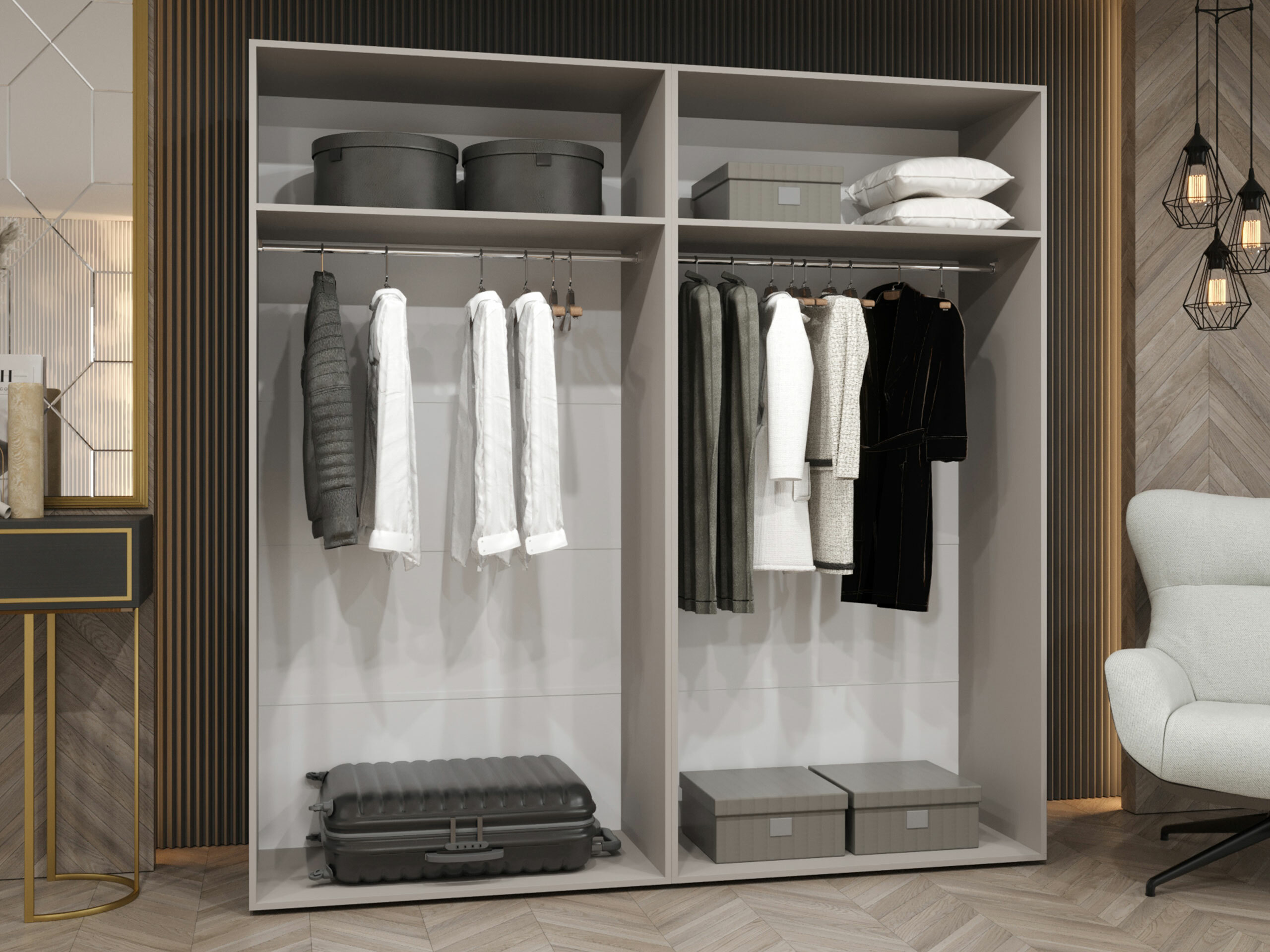 Riidekapp Hartford 537 (Must)