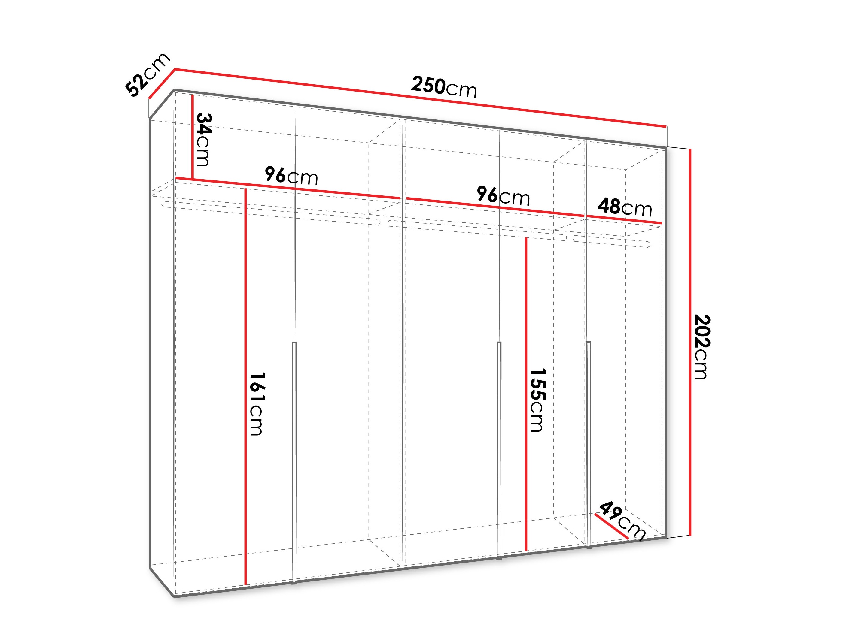 Riidekapp Hartford 538 (Kašmiir)