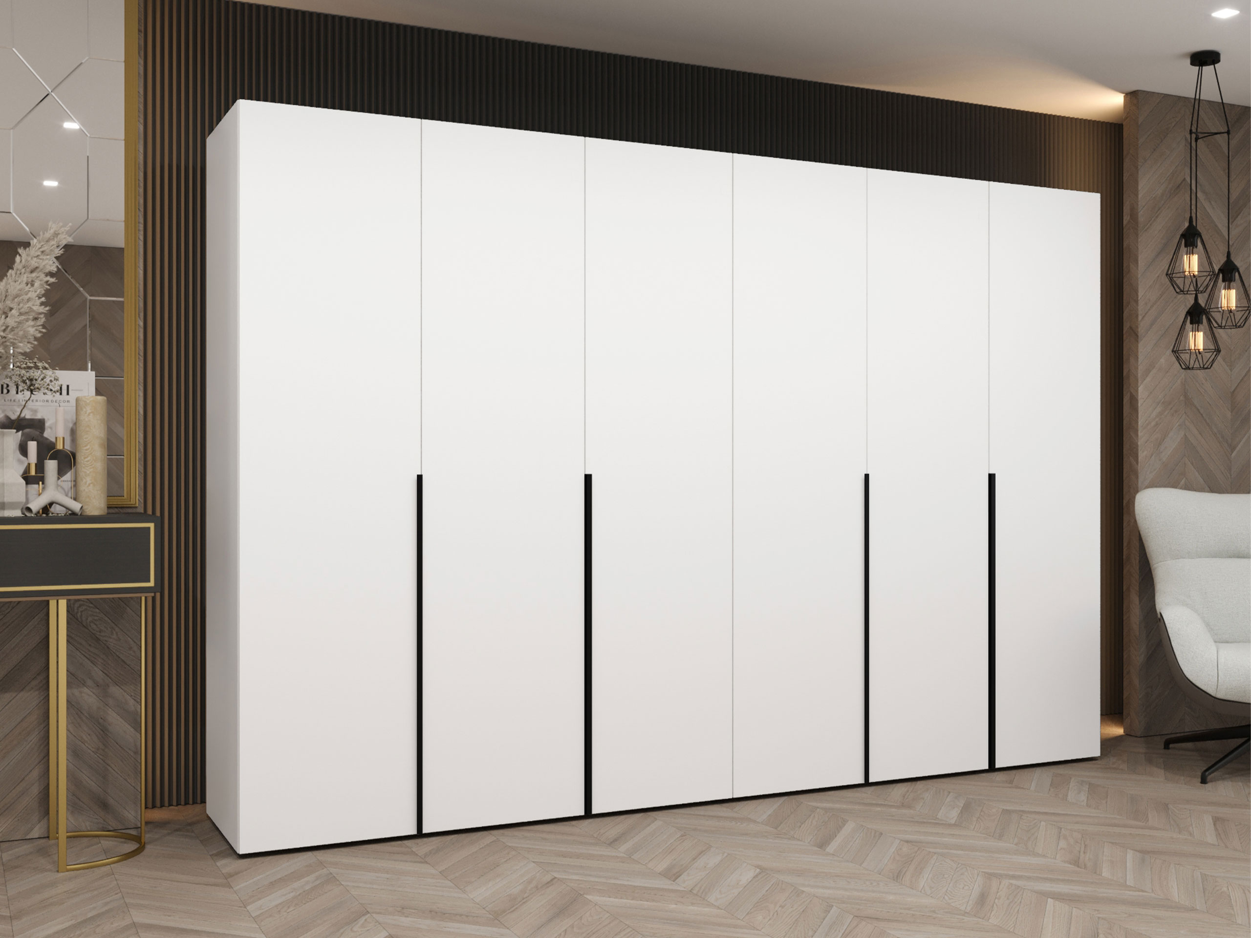 Riidekapp Hartford 539 (Valge)