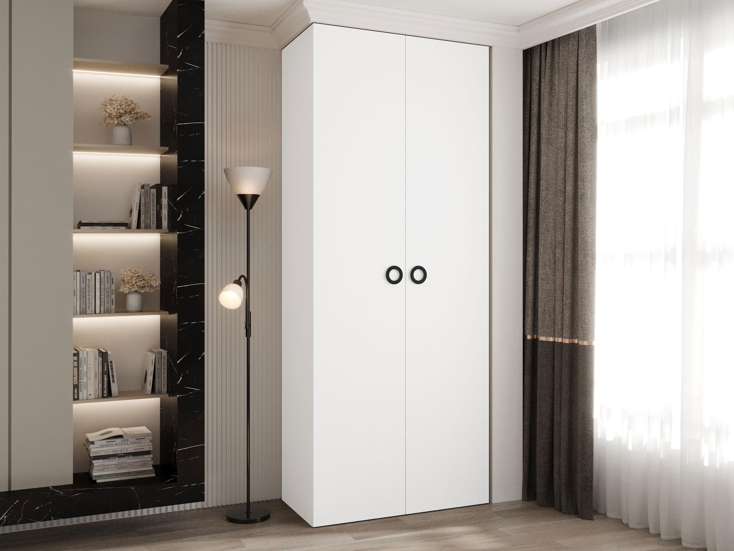 Riidekapp Hartford 540 (Valge)