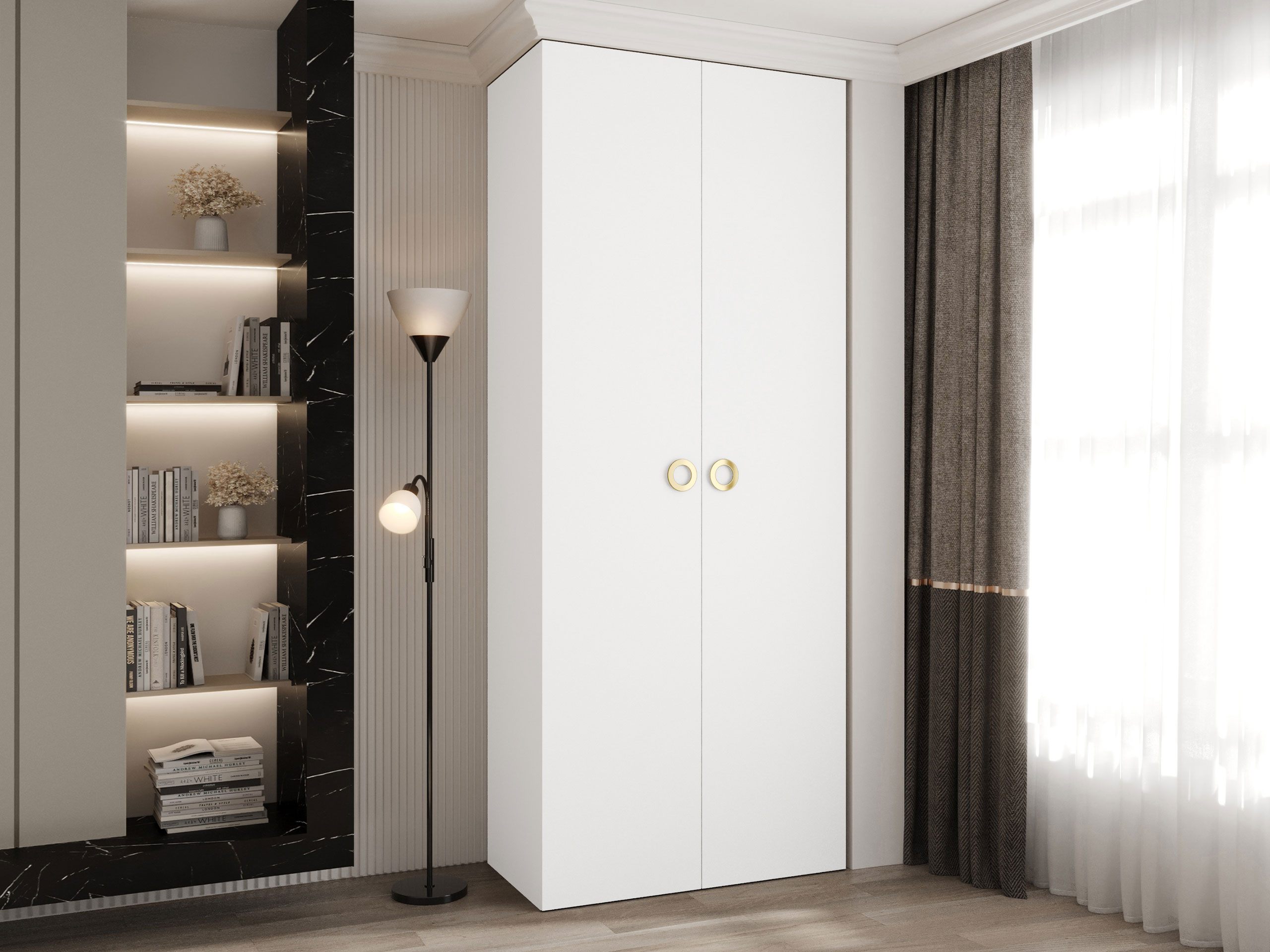 Riidekapp Hartford 540 (Valge)