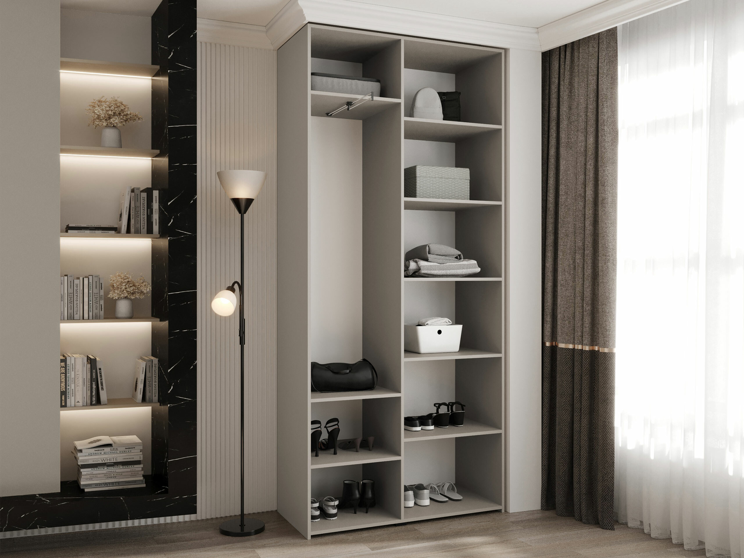 Riidekapp Hartford 562 (Valge)