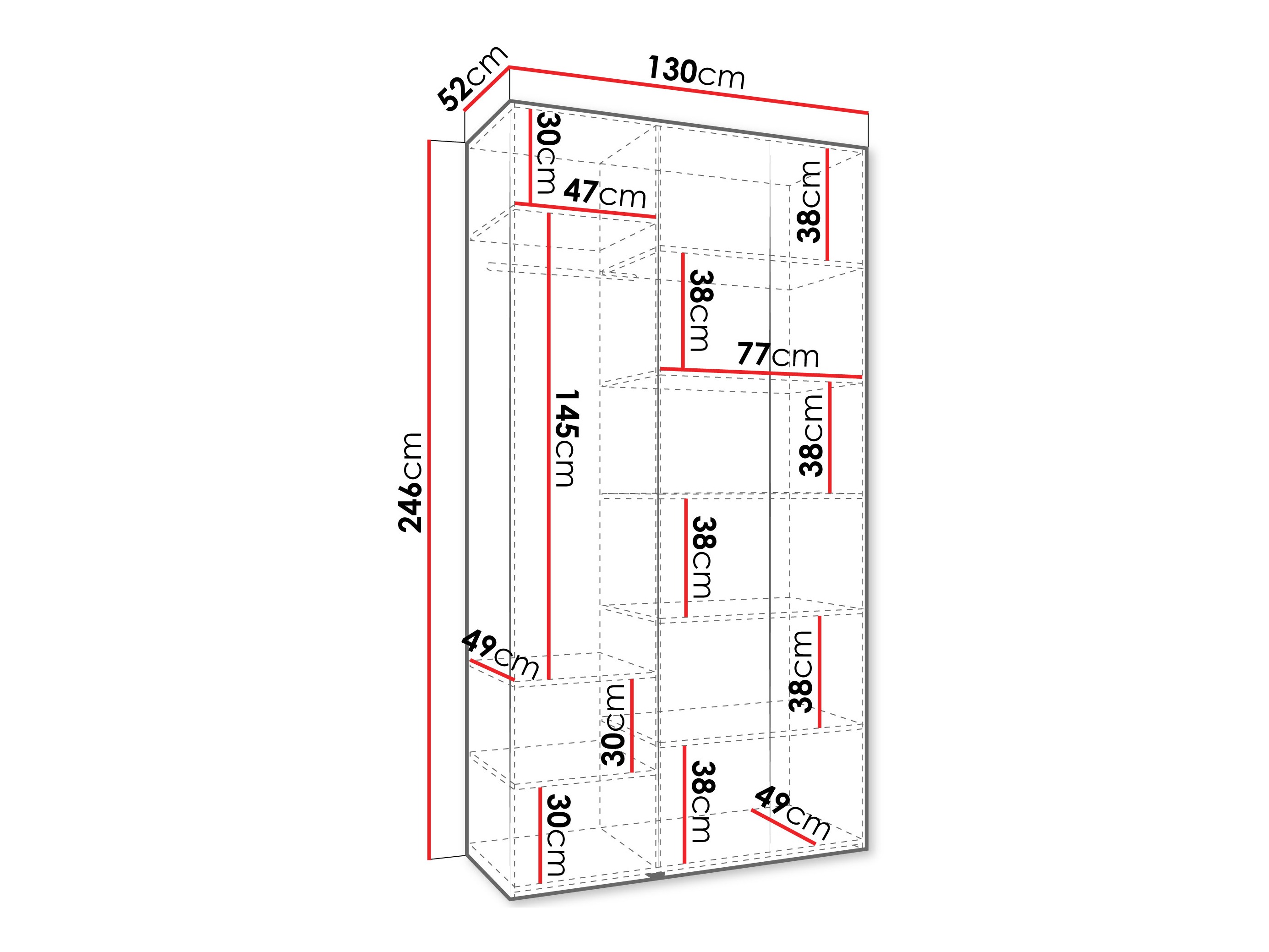 Riidekapp Hartford 563 (Kašmiir)