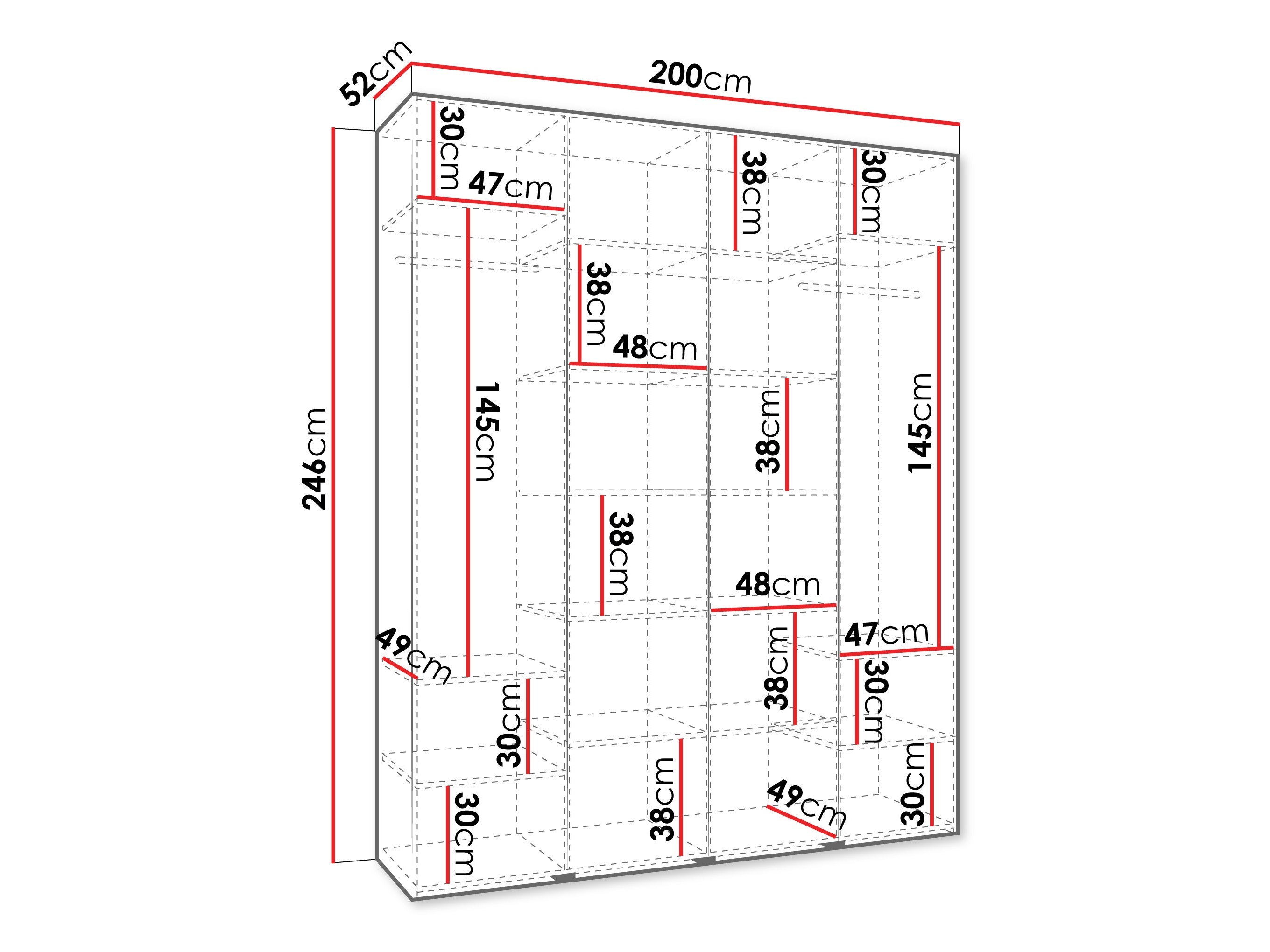 Riidekapp Hartford 564 (Kašmiir)