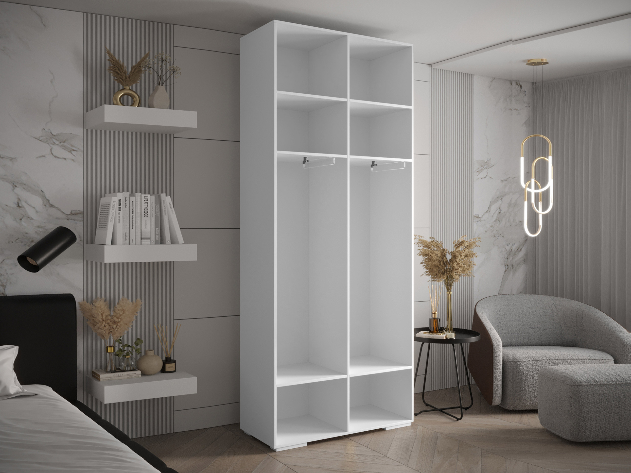 Riidekapp Hartford 566 (Must)