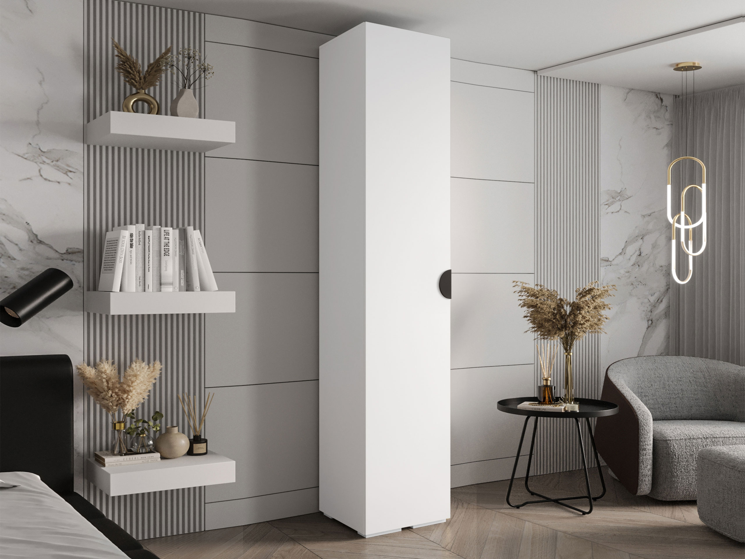 Riidekapp Hartford 567 (Valge)