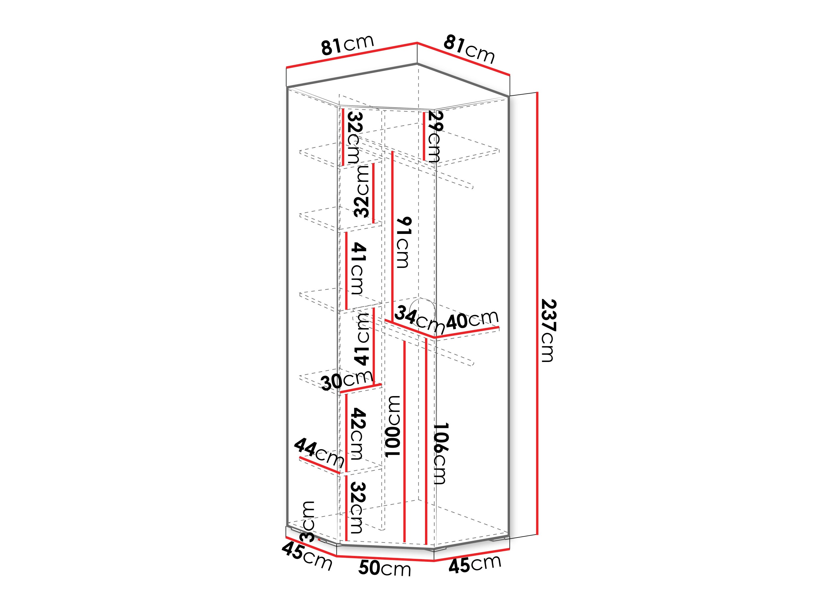 Nurgariidekapp Hartford 568 (Must)