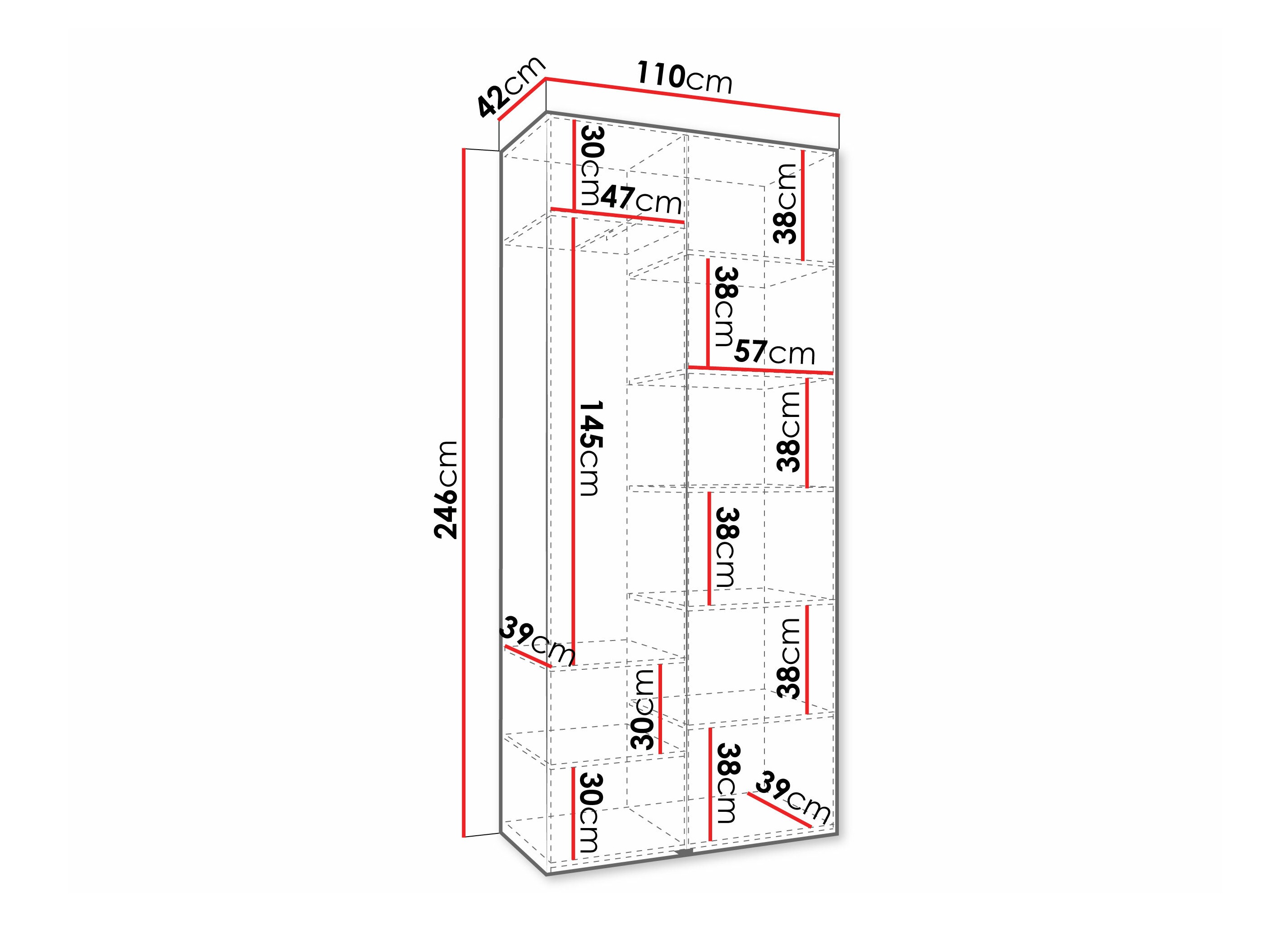 Riidekapp Hartford 569 (Kašmiir)