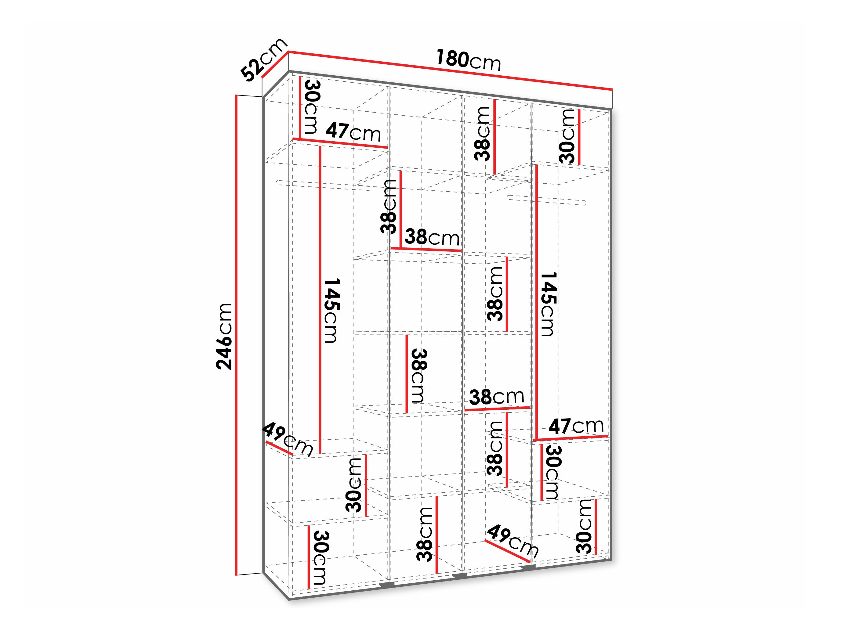 Riidekapp Hartford 570 (Kašmiir)