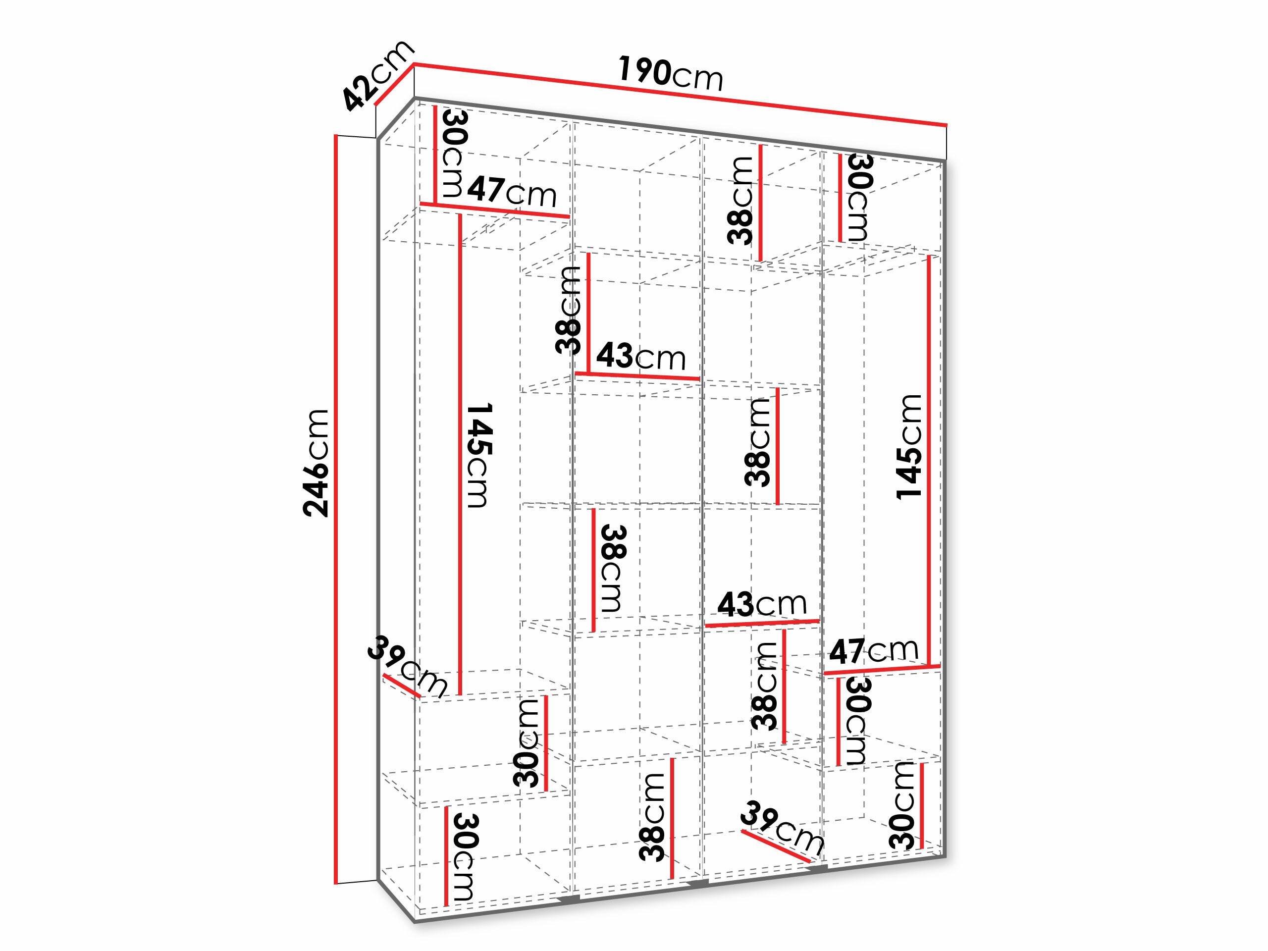 Riidekapp Hartford 570 (Kašmiir)
