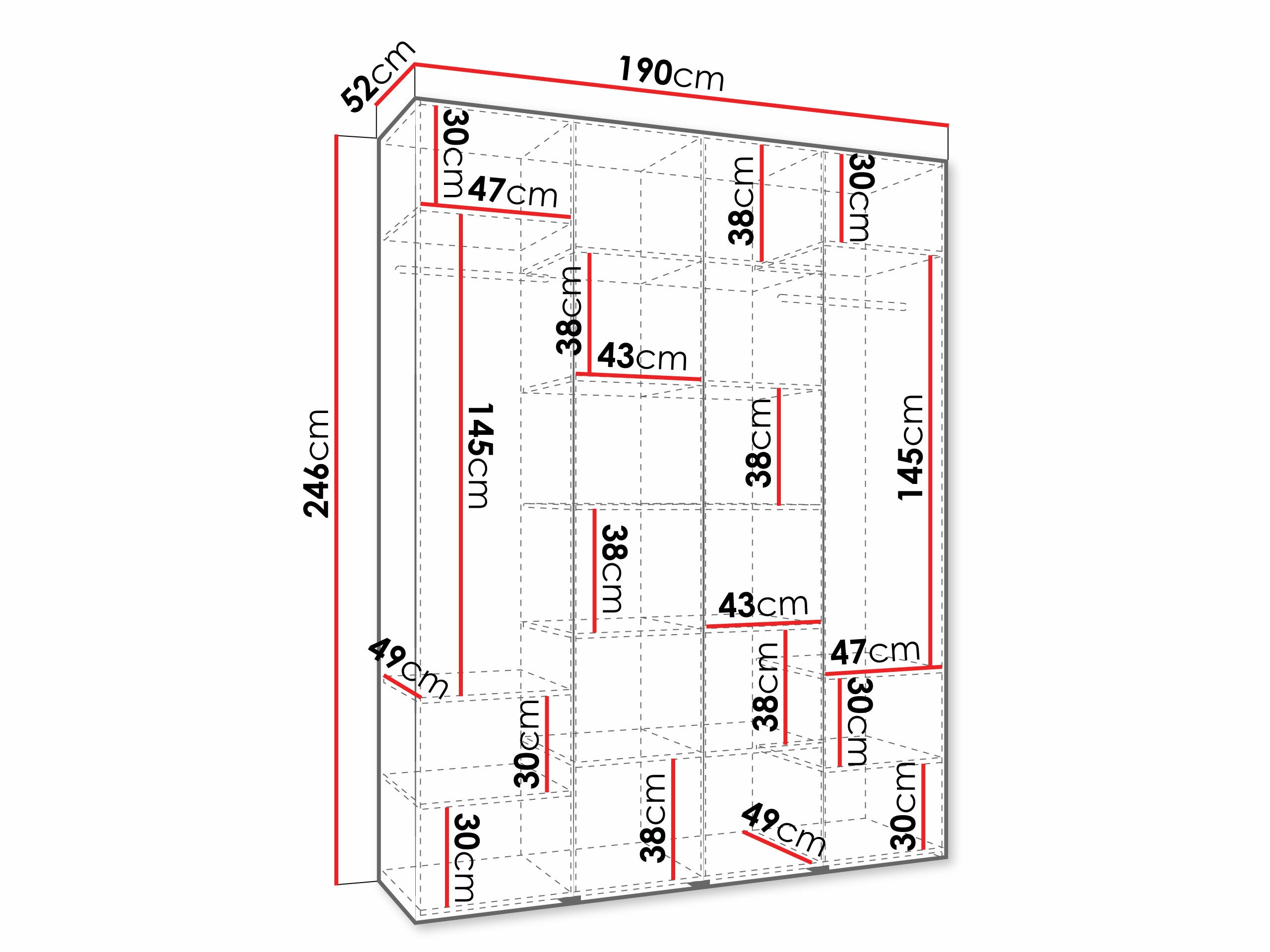 Riidekapp Hartford 570 (Kašmiir)